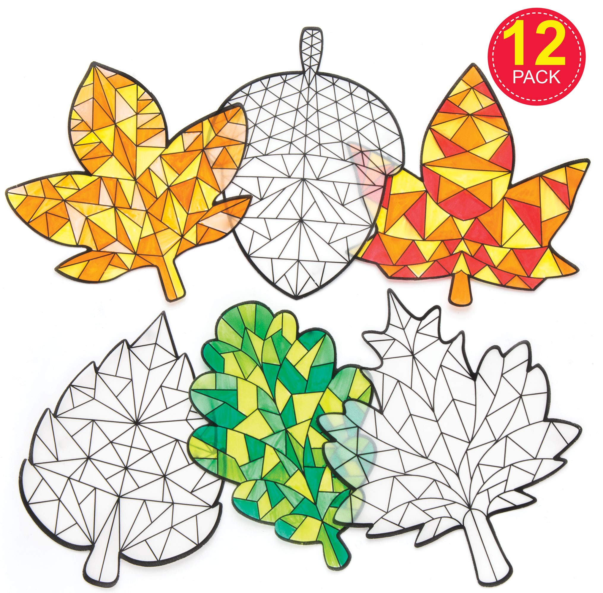 Baker Ross Autumn Colour In Window Decorations - Pack of 12 AR646 6