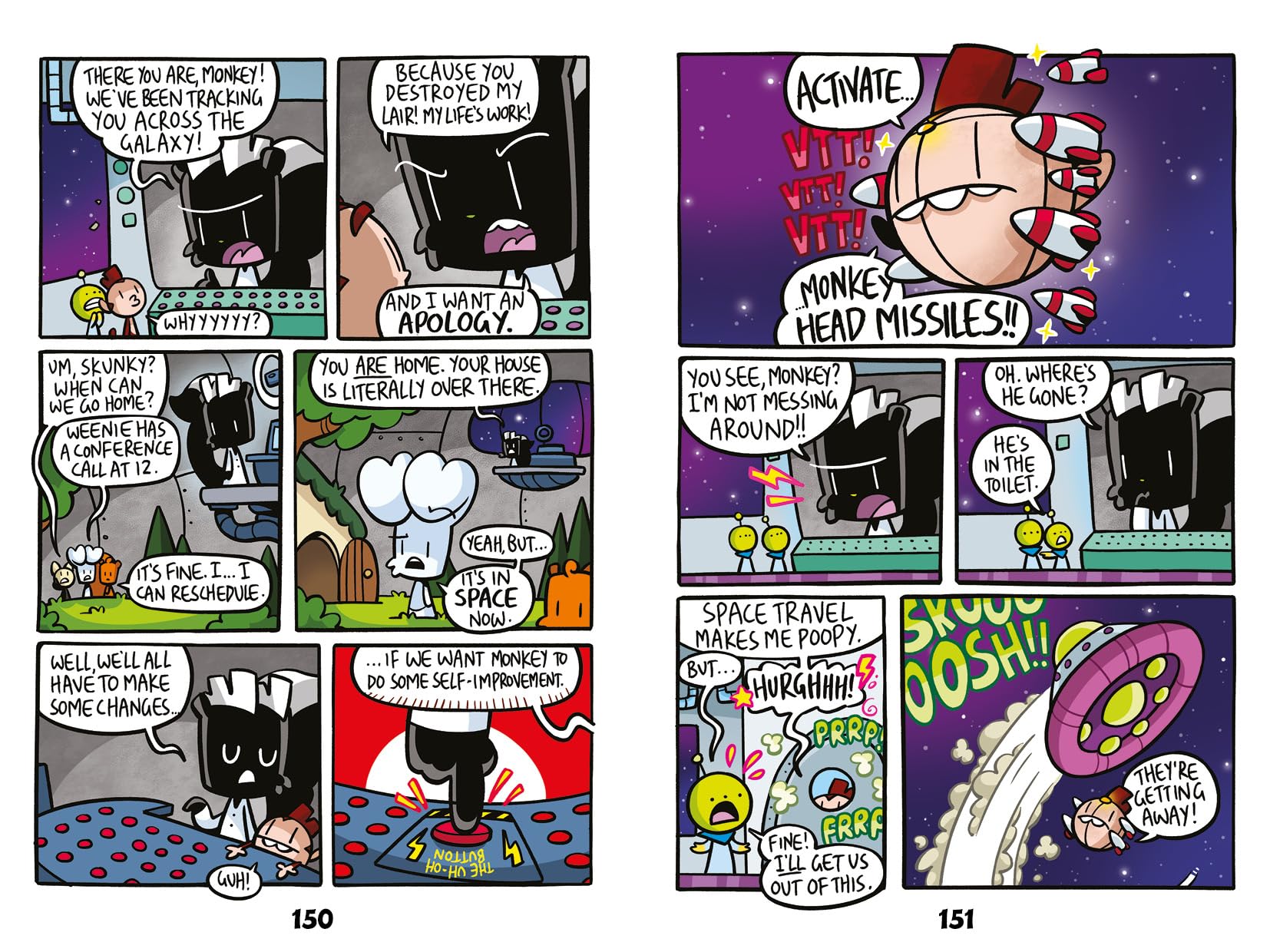 Bunny vs Monkey: Intergalactic Monkey Business! (a Phoenix Comic Book) by Jamie Smart | Hardcover 4