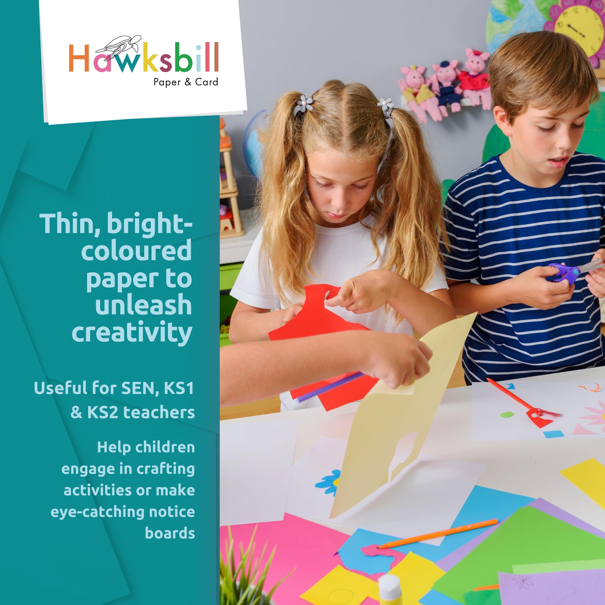 Hawksbill Pale Pink Copy Paper - 80 GSM A4, 100 Sheets | Dyslexia-Friendly & FSC Certified 3