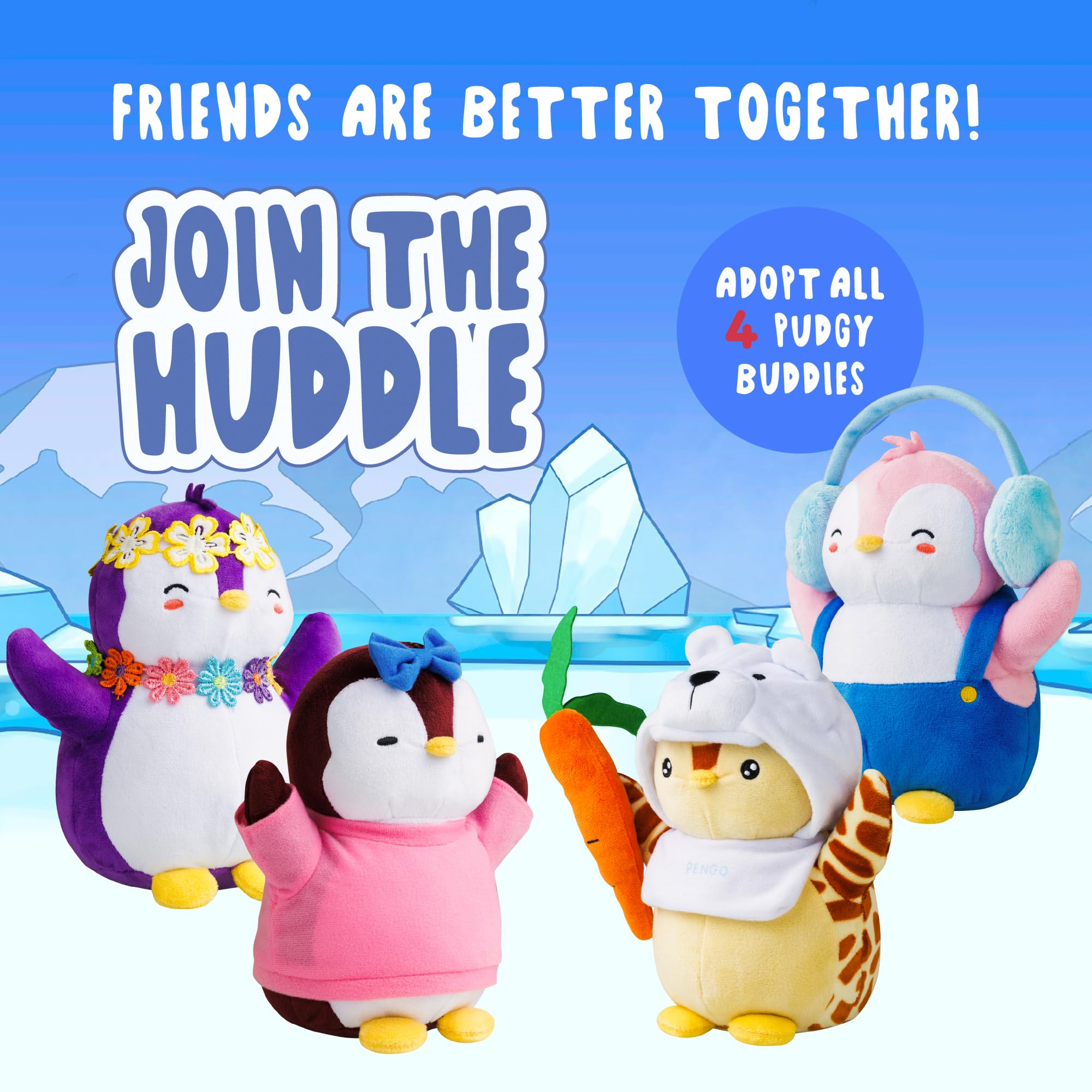 Pudgy Penguins Plush Buddy with Earmuffs - 20cm Soft Stuffed Animal Toy 7