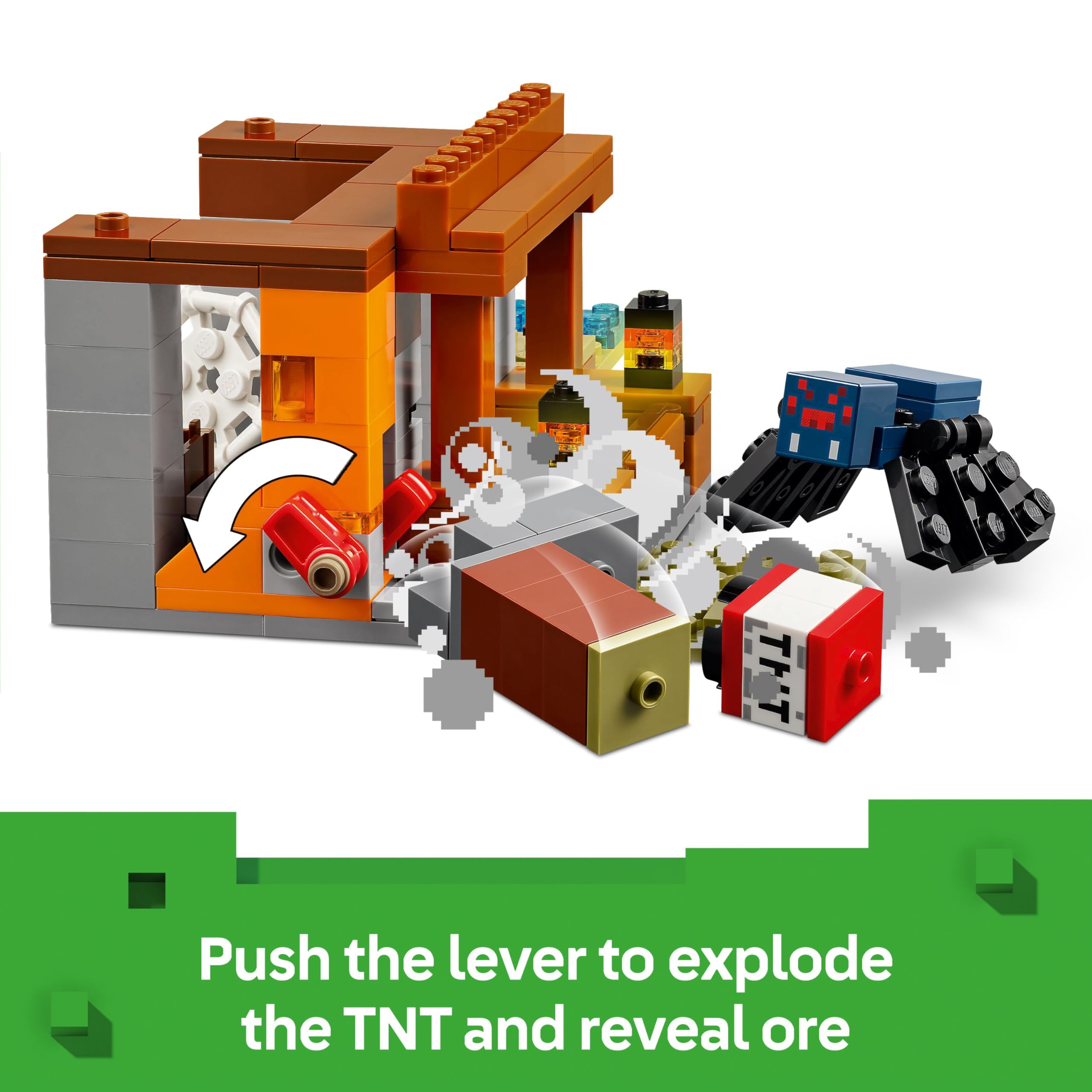 LEGO Minecraft The Armadillo Mine Expedition 21269 - Building Set for Kids 8+ 12