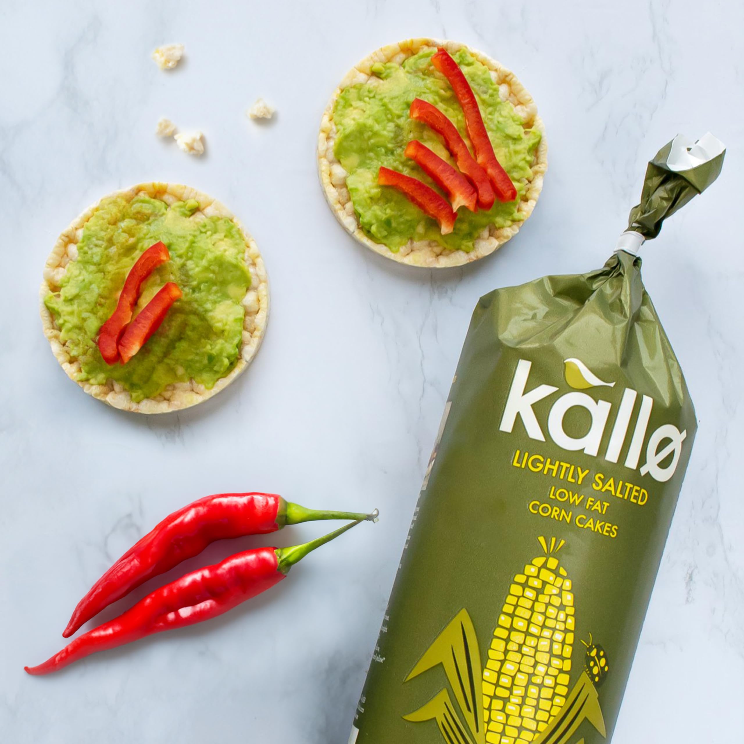 Kallo Lightly Salted Corn Cakes - Low Calorie Snack | Gluten Free | Vegan | 130g 7