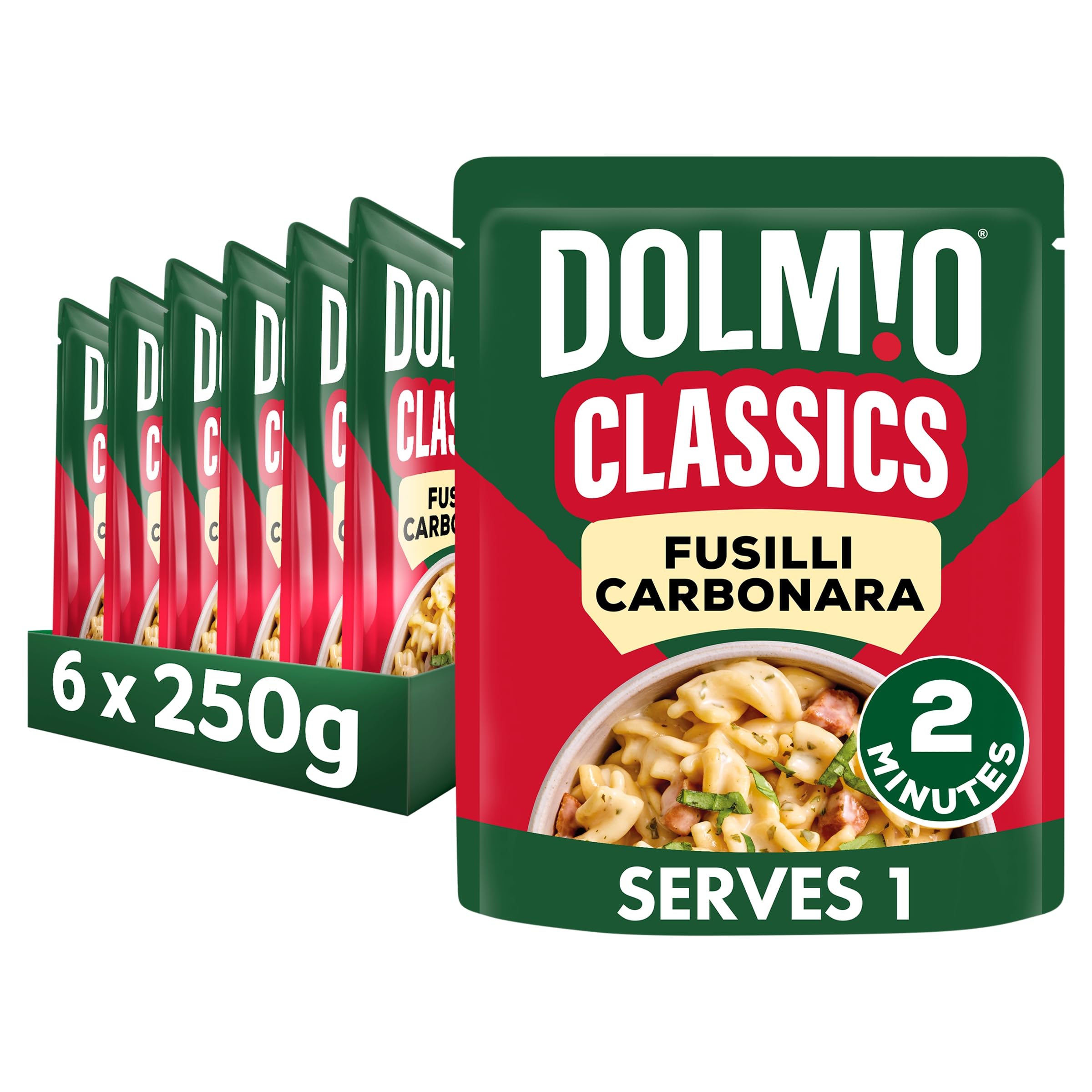 Dolmio - Classics Fusilli Carbonara Ready Meal 6x250g