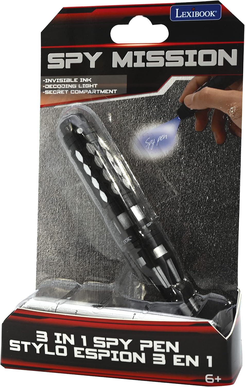 Lexibook Spy Mission - Invisible Ink UV Light Spy Pen for Secret Messages 6