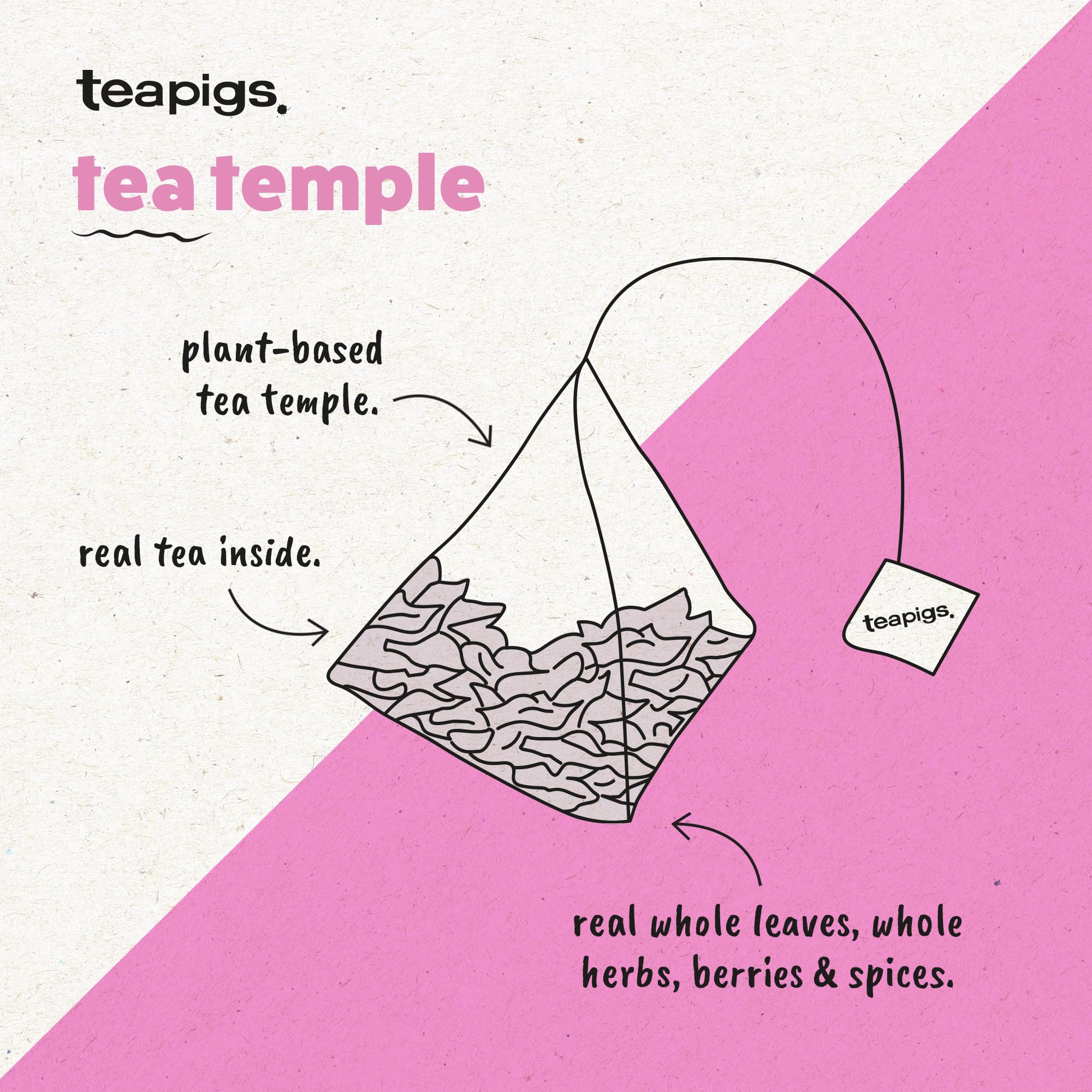 Teapigs Honeybush & Rooibos 50 Tea Temples 11