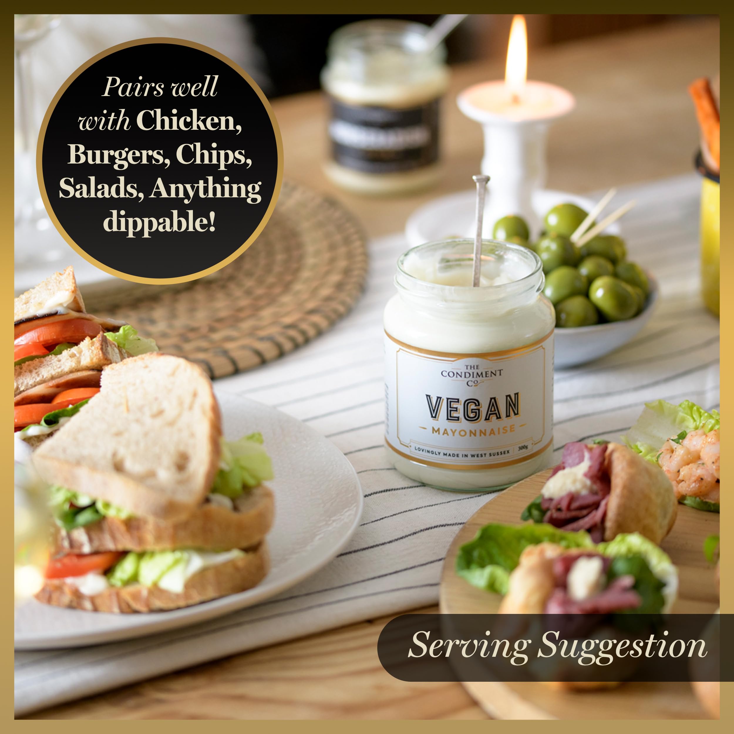 The Real Condiment Co - Vegan Mayonnaise 300ml 10