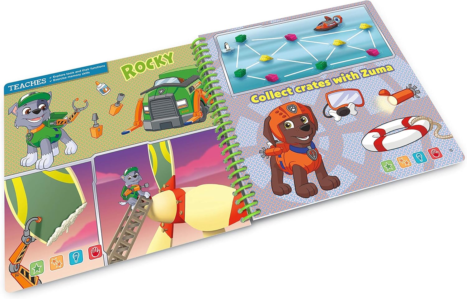 LeapStart Preschool: Around Town with PAW Patrol Activity Book - 30+ Interactive Learning Activities for Ages 3-6 3