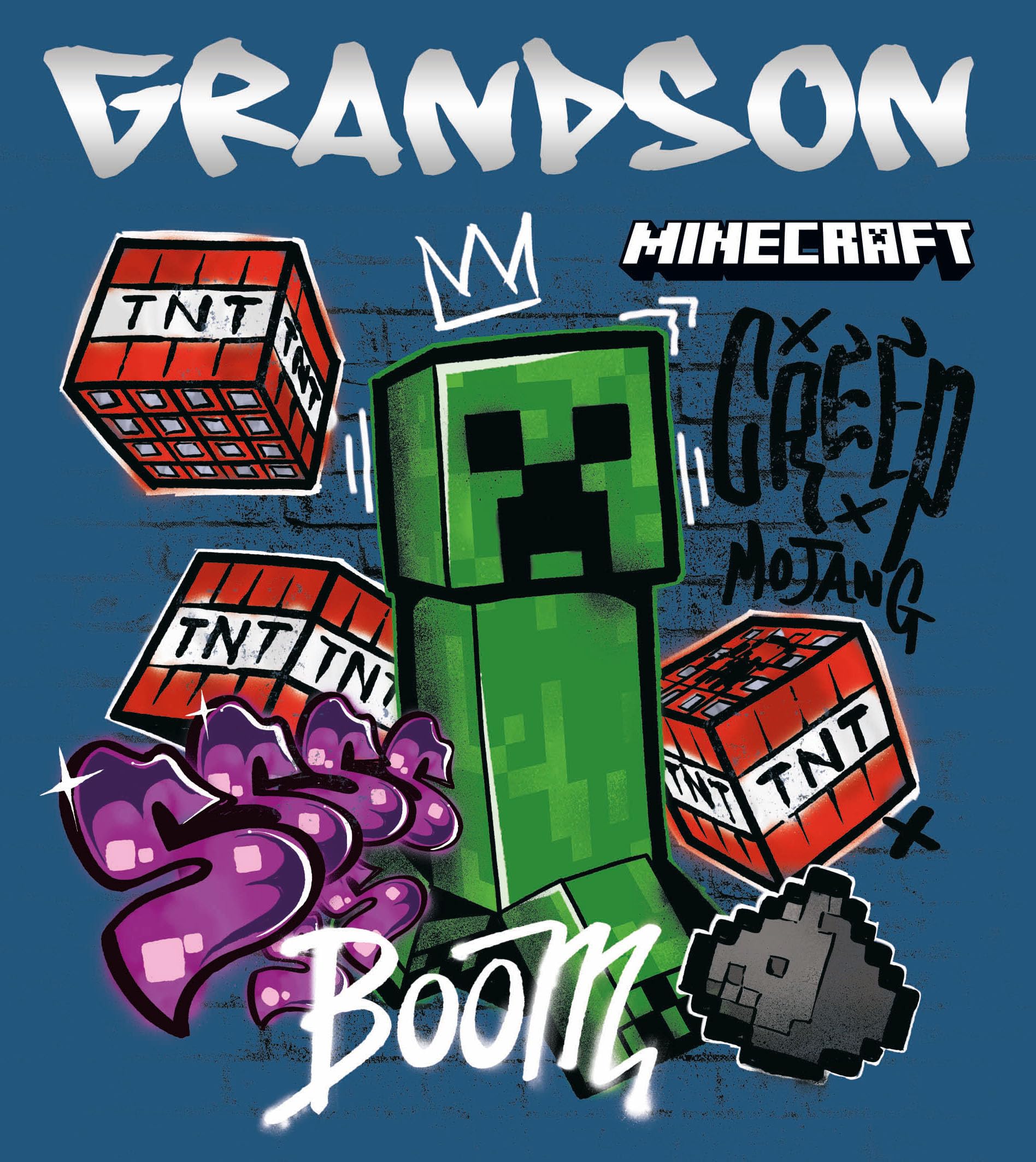 Danilo Promotions LTD Minecraft Birthday Card for Grandson | Model MN069 1