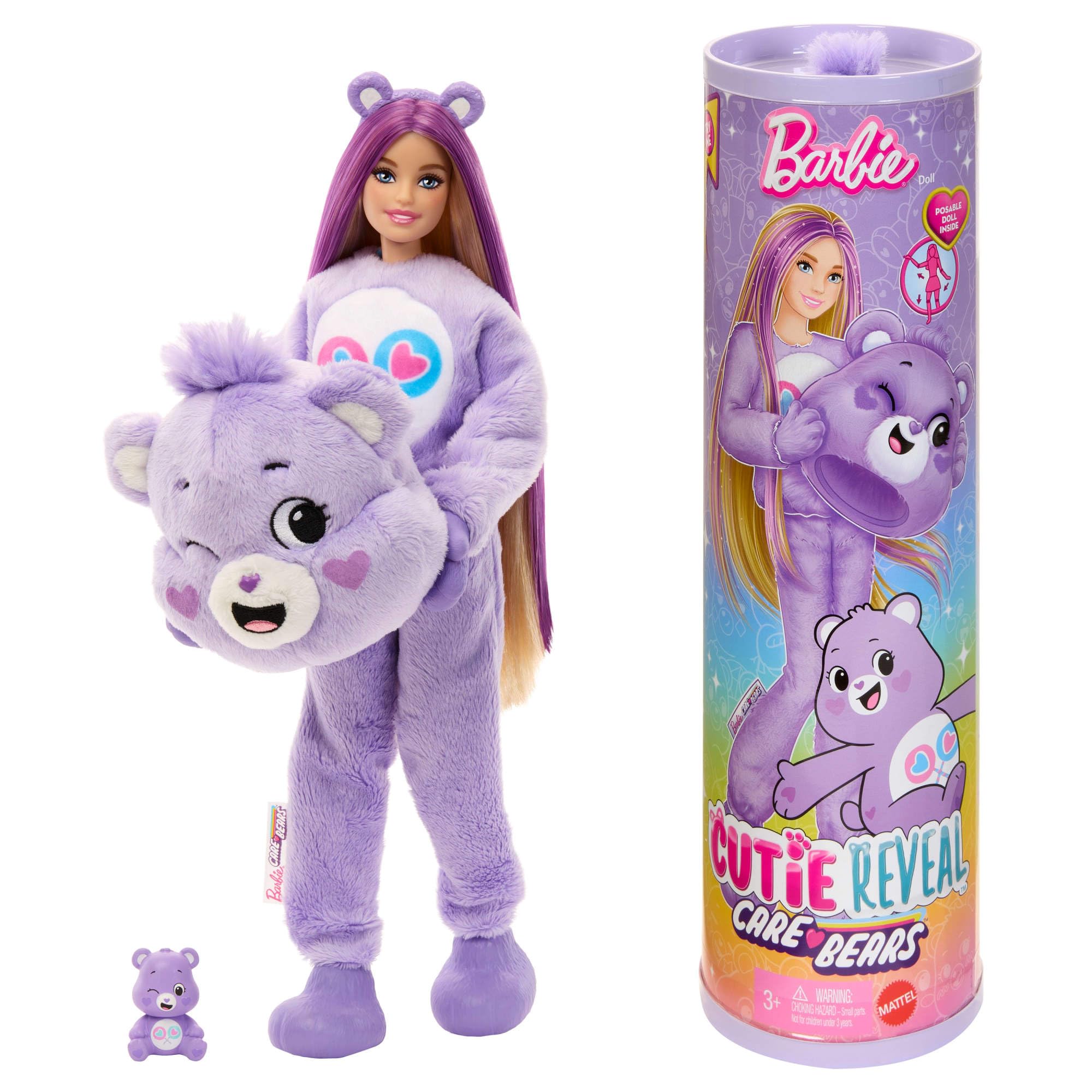 Barbie Cutie Reveal Doll & Accessories - Care Bears Series 1 Share Bear Playset