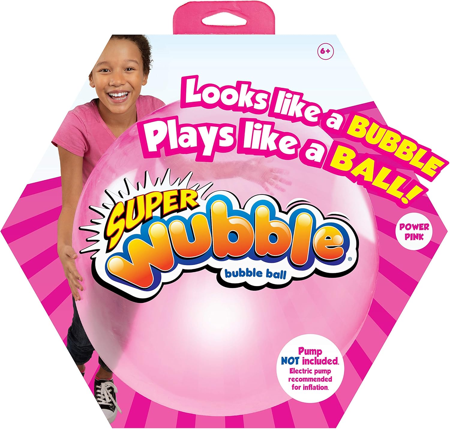 Wubble Super Bubble Ball - Squishy Stretchy Outdoor Toy for Ages 6+