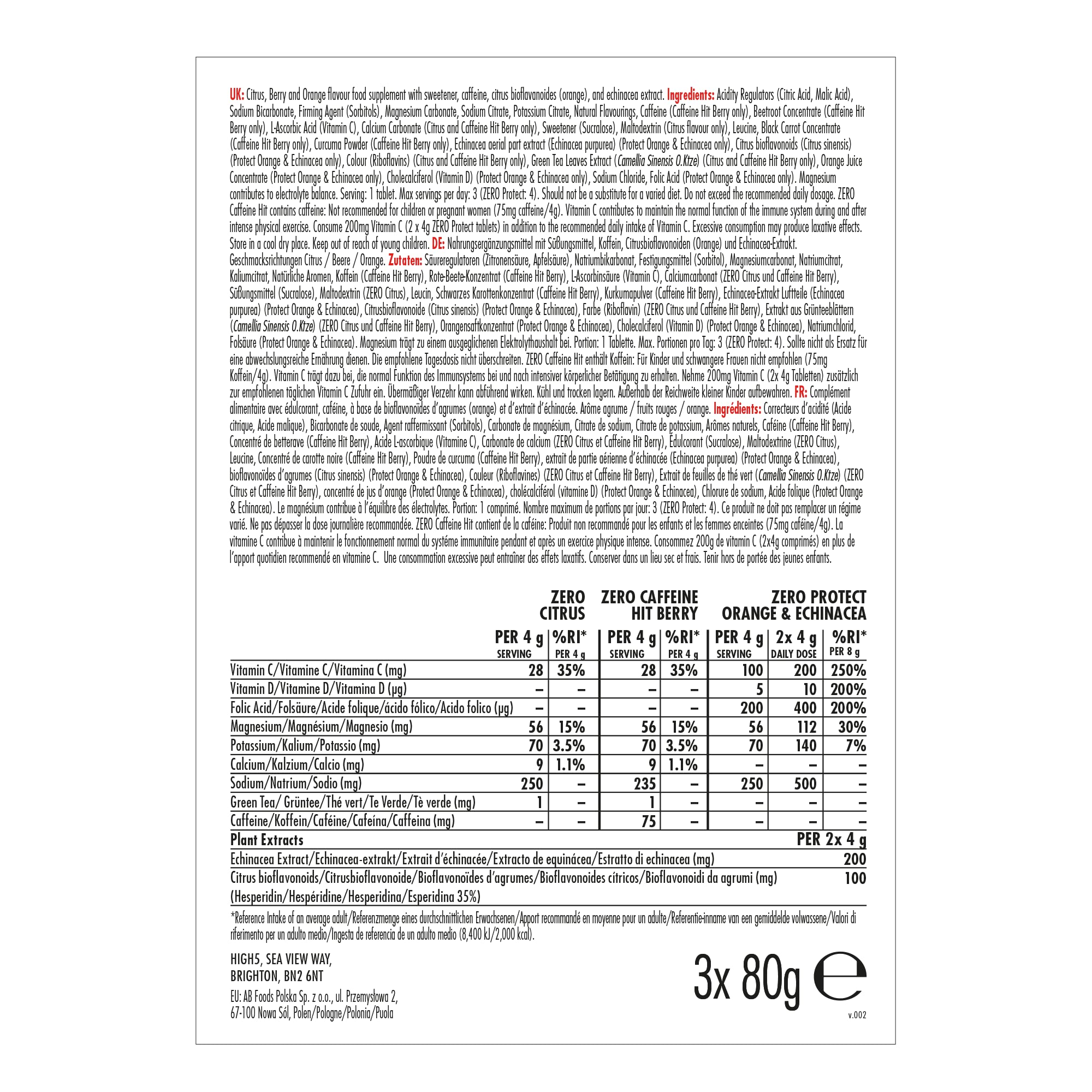 HIGH5 ZERO Electrolyte Tablets with Vitamin C | Sugar-Free Hydration for Sports & Daily Use 7