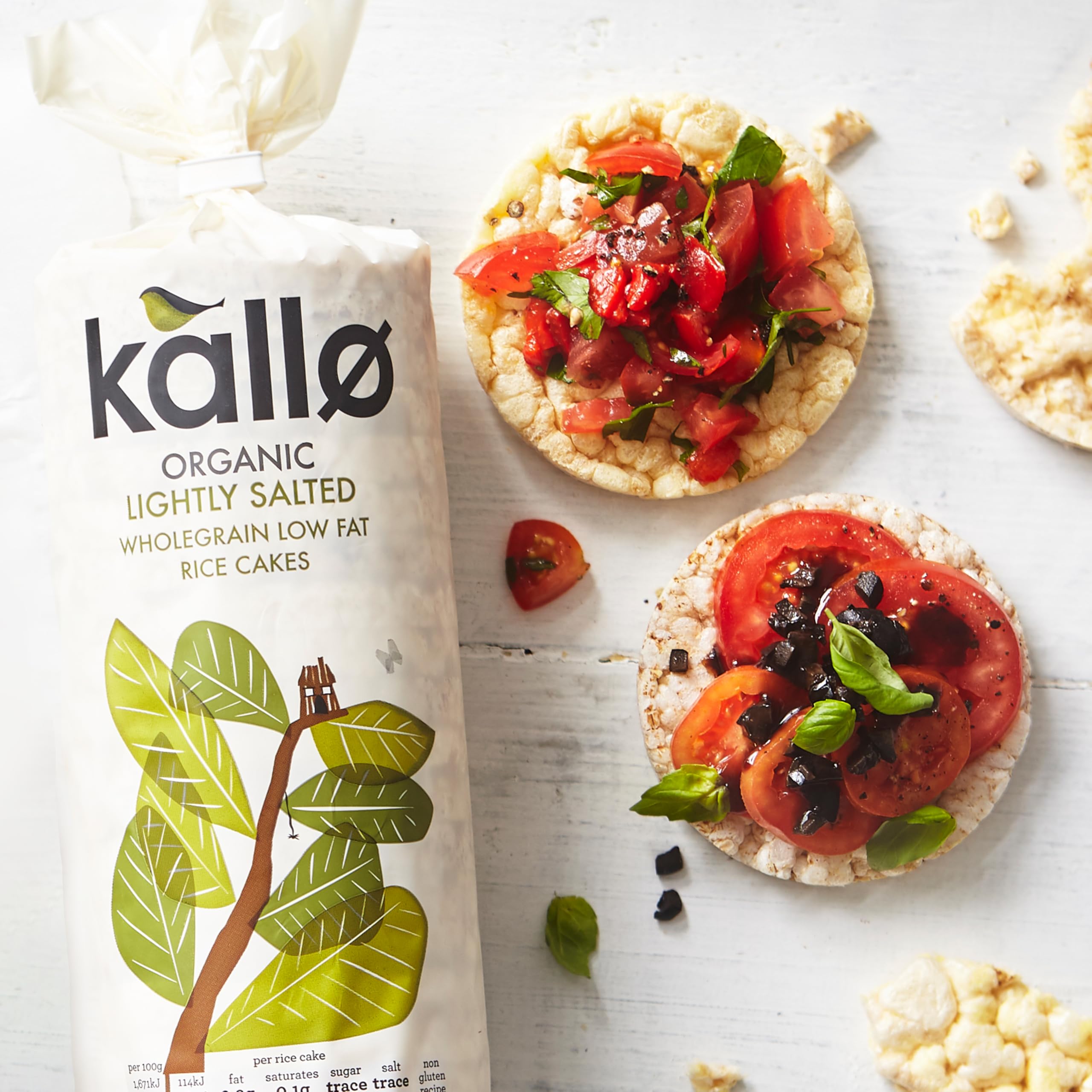 Kallo Organic Lightly Salted Rice Cakes - 12 x 130g Packs | Wholegrain, Gluten Free 7