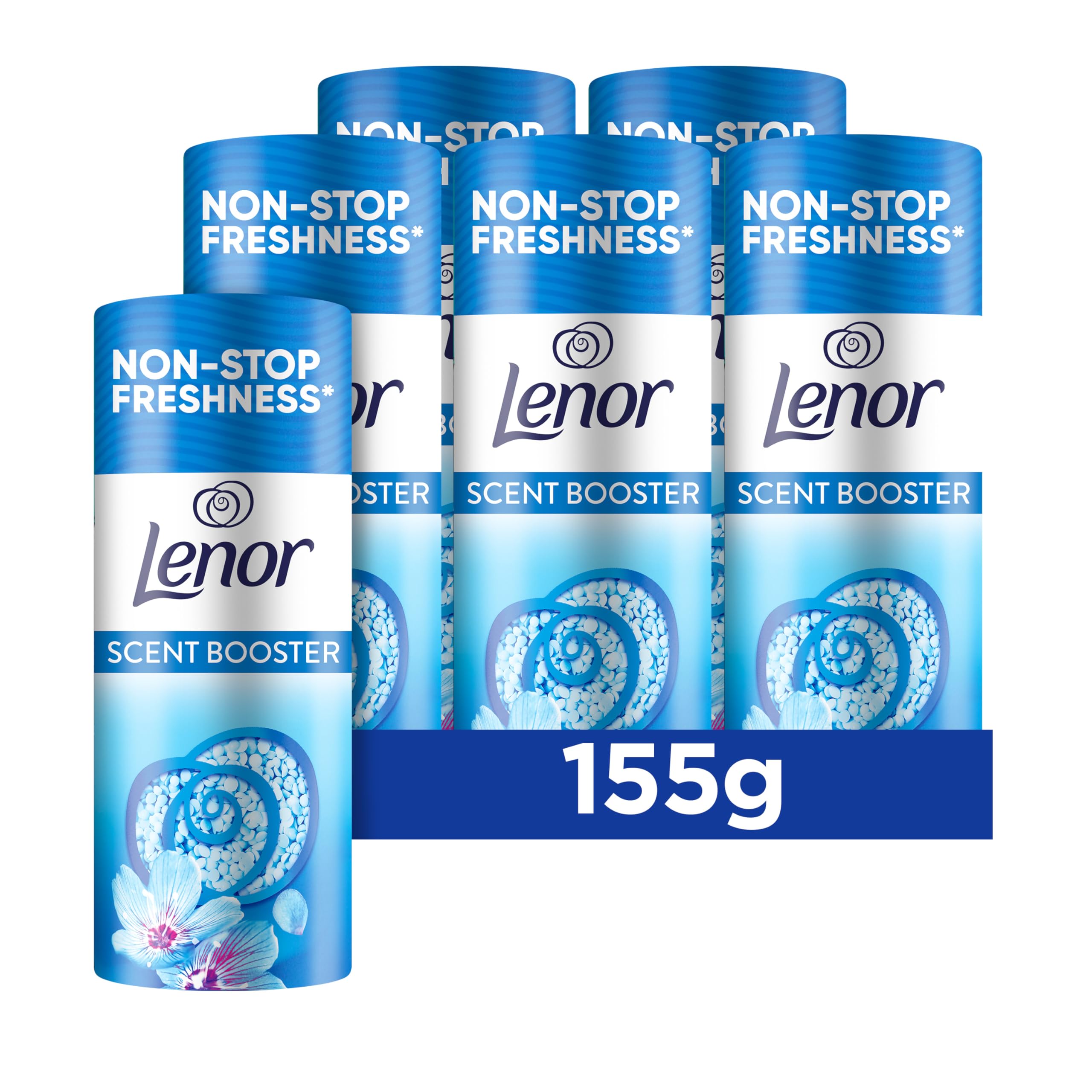 Lenor Spring Awakening Laundry Scent Booster Beads - 6 Pack x 155g | 930g Total | Long-Lasting Freshness
