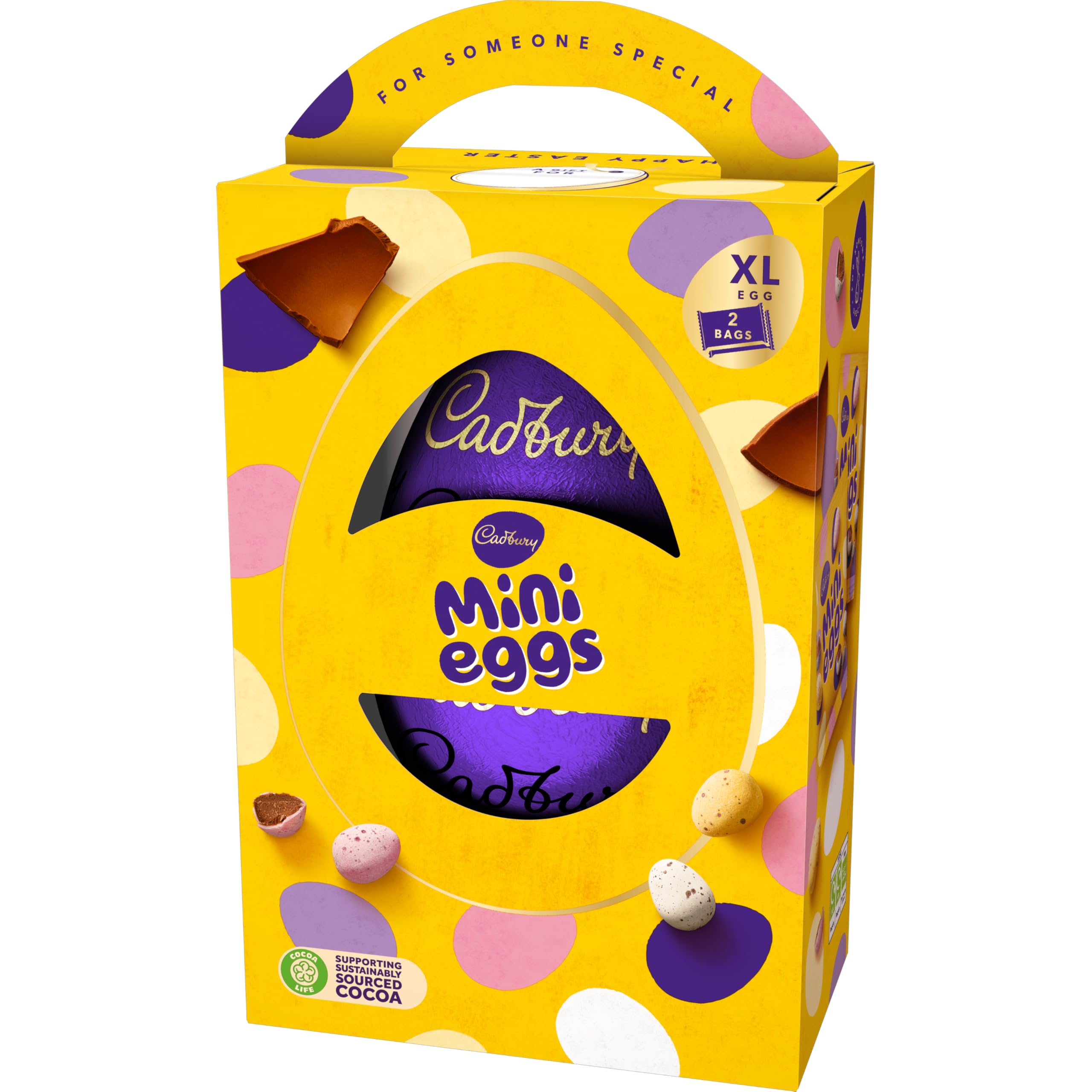 Cadbury Mini Eggs Extra Large Chocolate Easter Egg with 2 Bags | 238g 4
