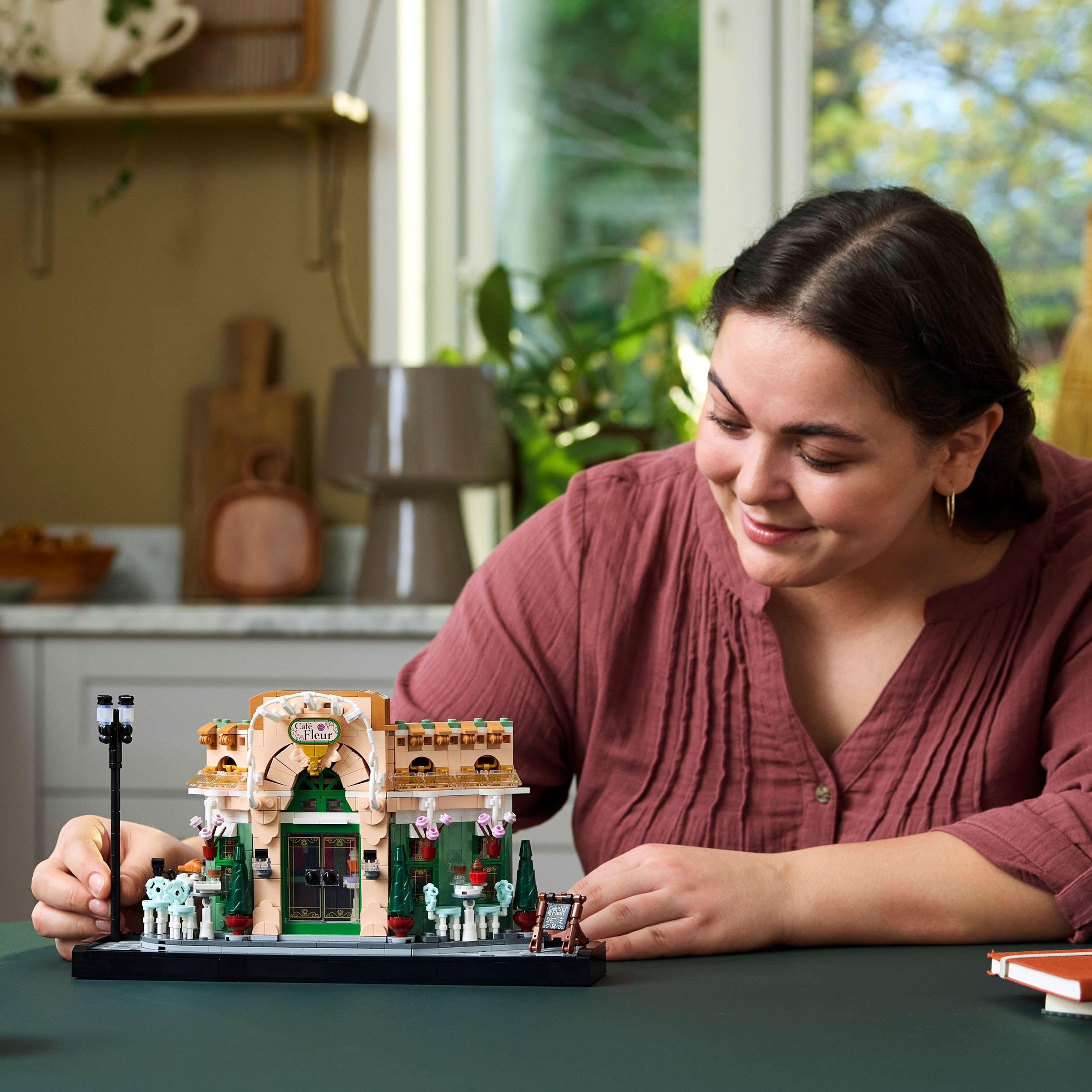 LEGO Icons French Café Building Set - 1101-Piece Adult Model with Facade & Flowerpots 11