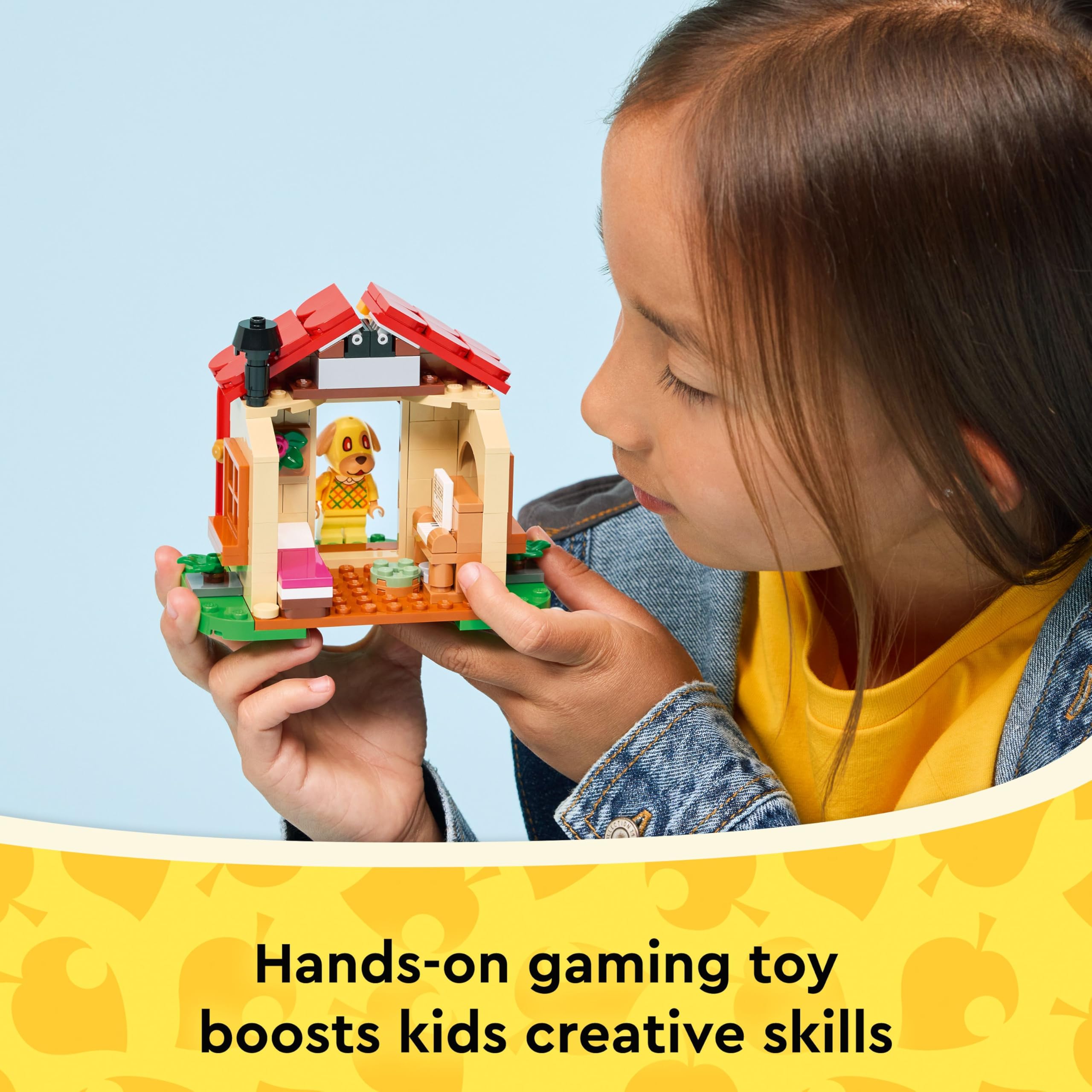 LEGO Animal Crossing Goldie's Cosy House Building Set - 149 Pieces with Minifigure, Piano & Picnic Table 7