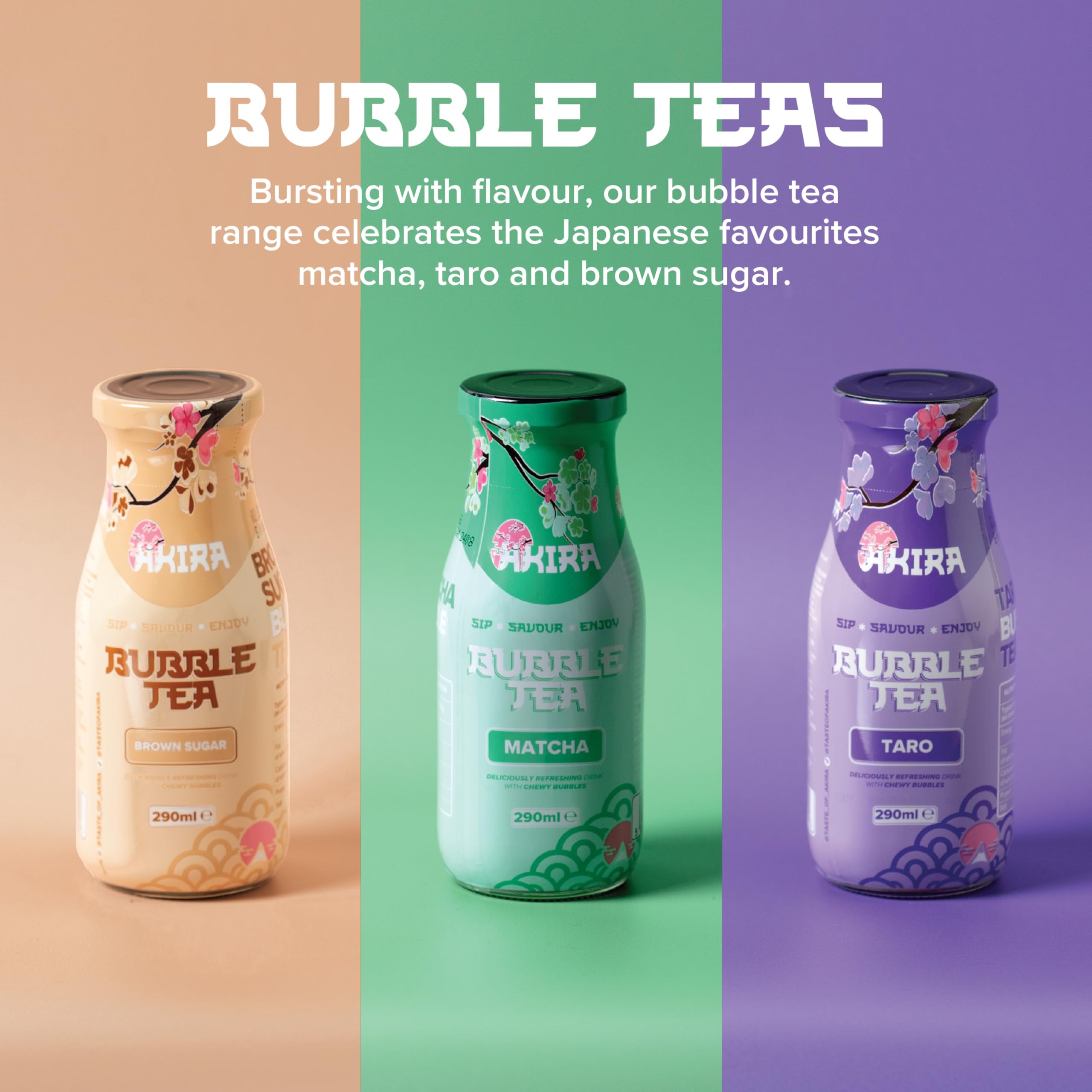 Akira Brown Sugar Bubble Tea - Ready-to-Drink Can with Chewy Konjac Pearls, 290ml 5