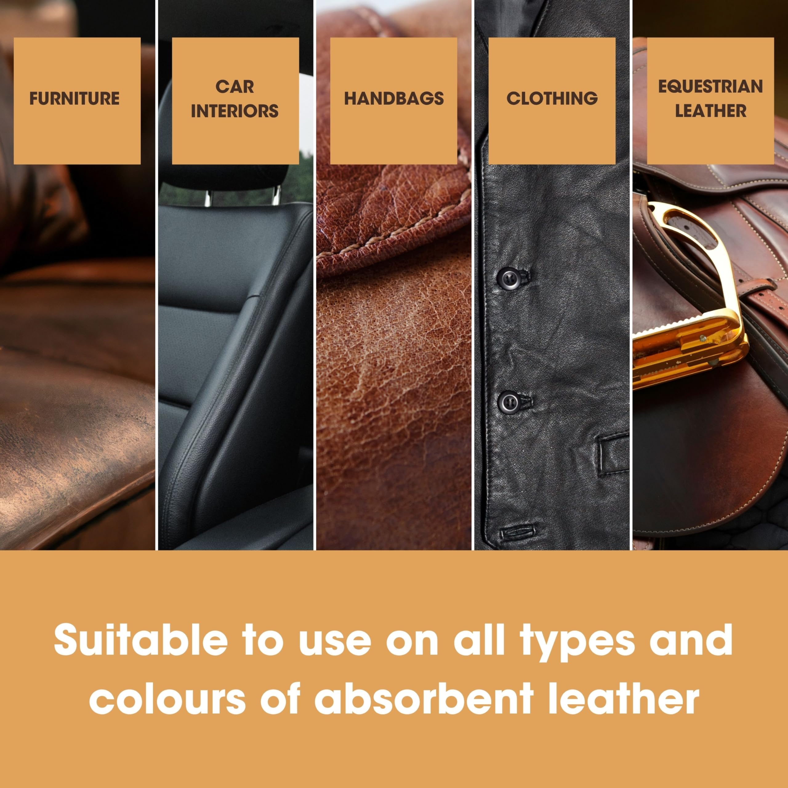 Furniture Clinic Leather Recolouring Balm - Ivory Shade for Faded & Scratched Sofas, Car Seats, Shoes, and Clothing 14
