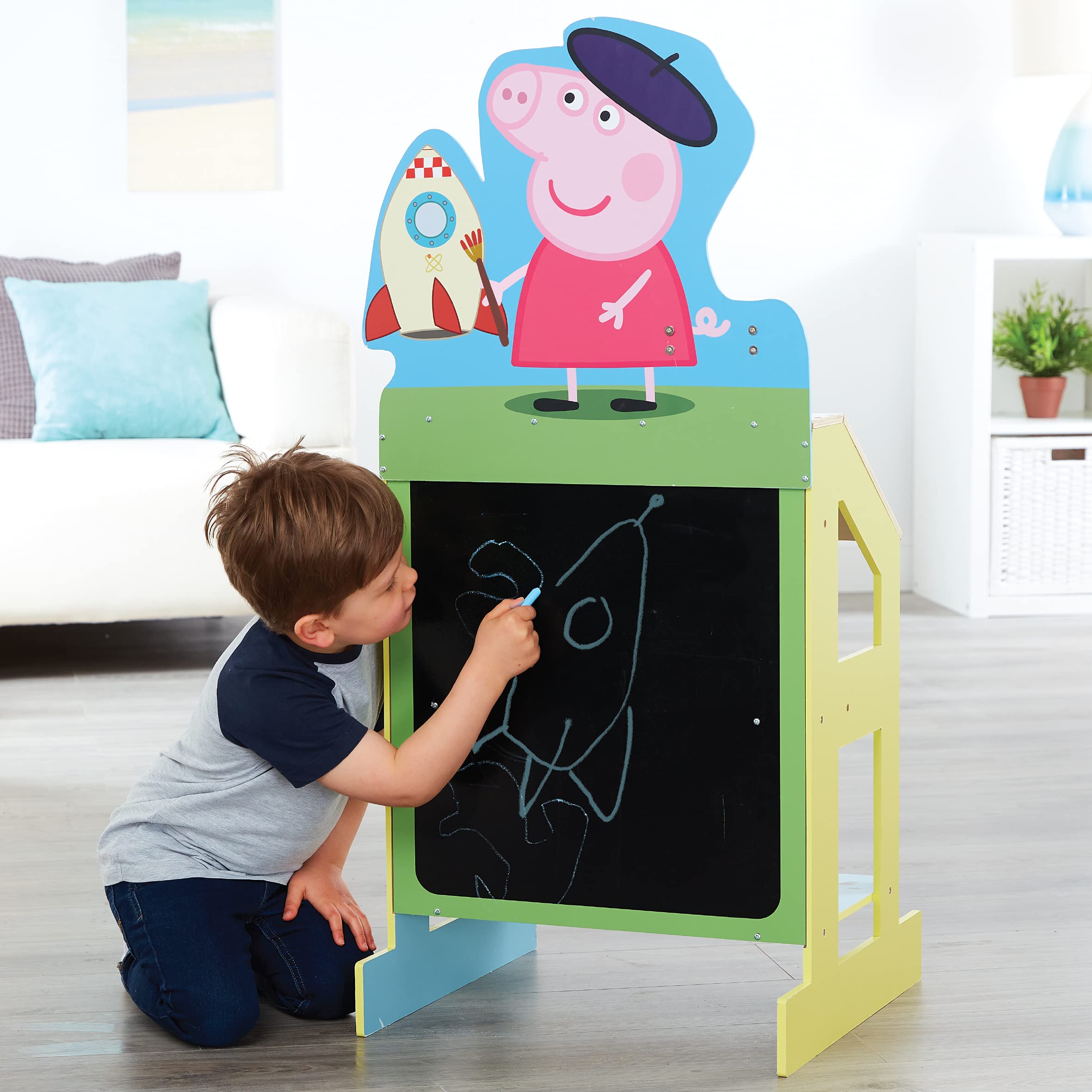 Peppa Pig Gioca e Disegna Cavalletto in Legno 7