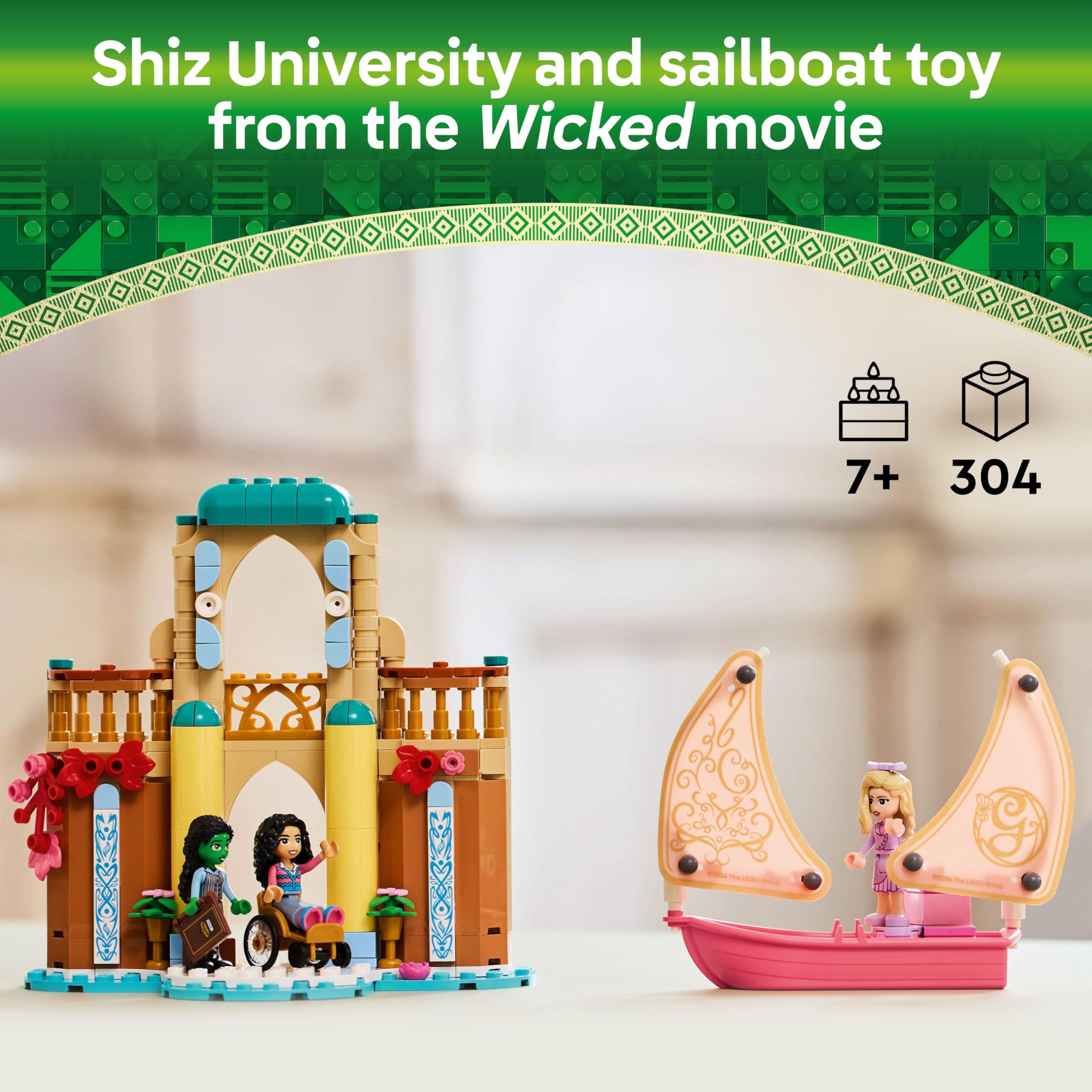 LEGO Wicked Glinda, Elphaba & Nessarose at Shiz University Building Set (75681) - 304-Piece Playset for Ages 7+ 9