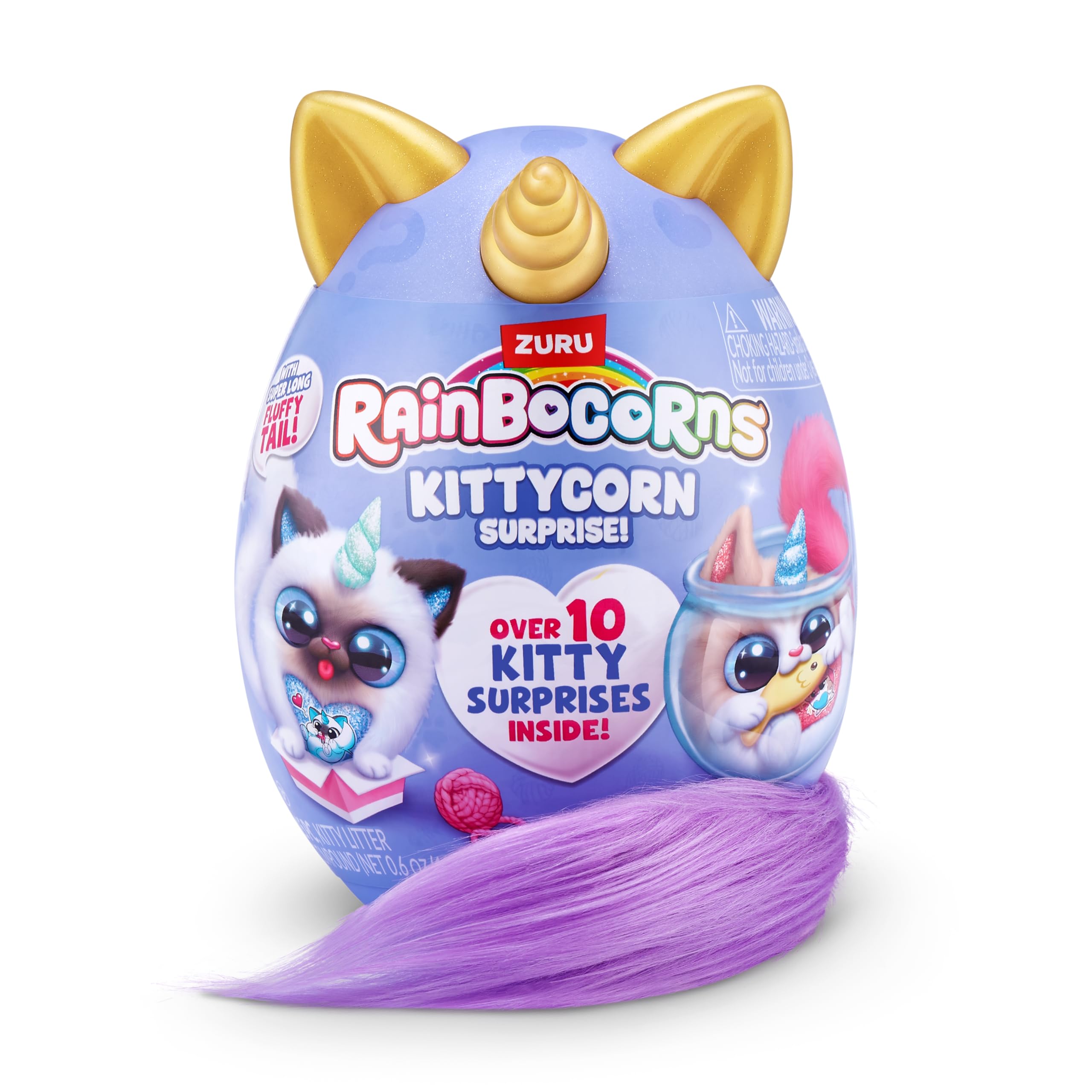 Rainbocorns Kittycorn Surprise Series 3 - Fluffy Longtail Plush with 10+ Surprises, Ragamuffin (Fluffles) 4
