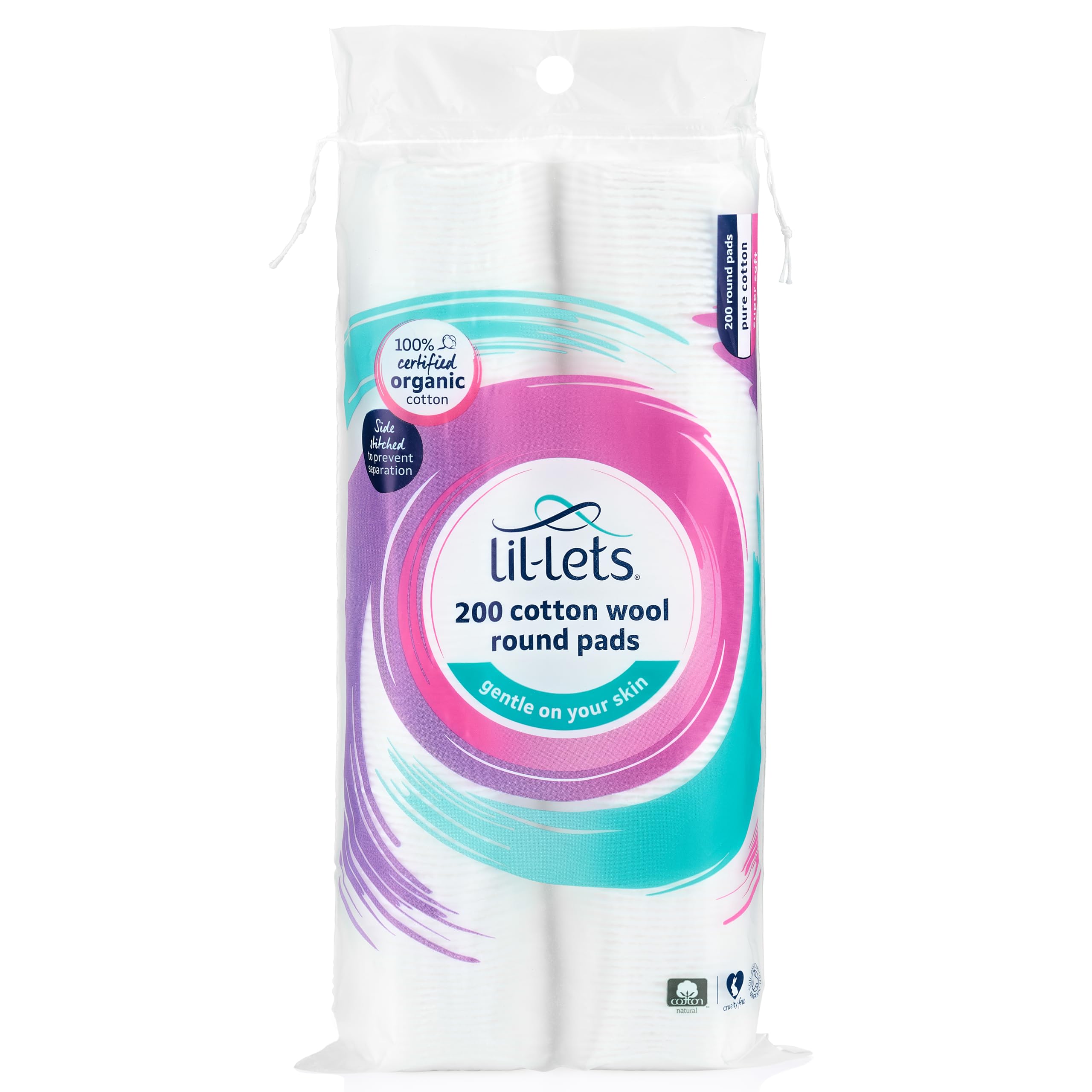 Lil-Lets - Cotton Wool Round Pads (200 Count)