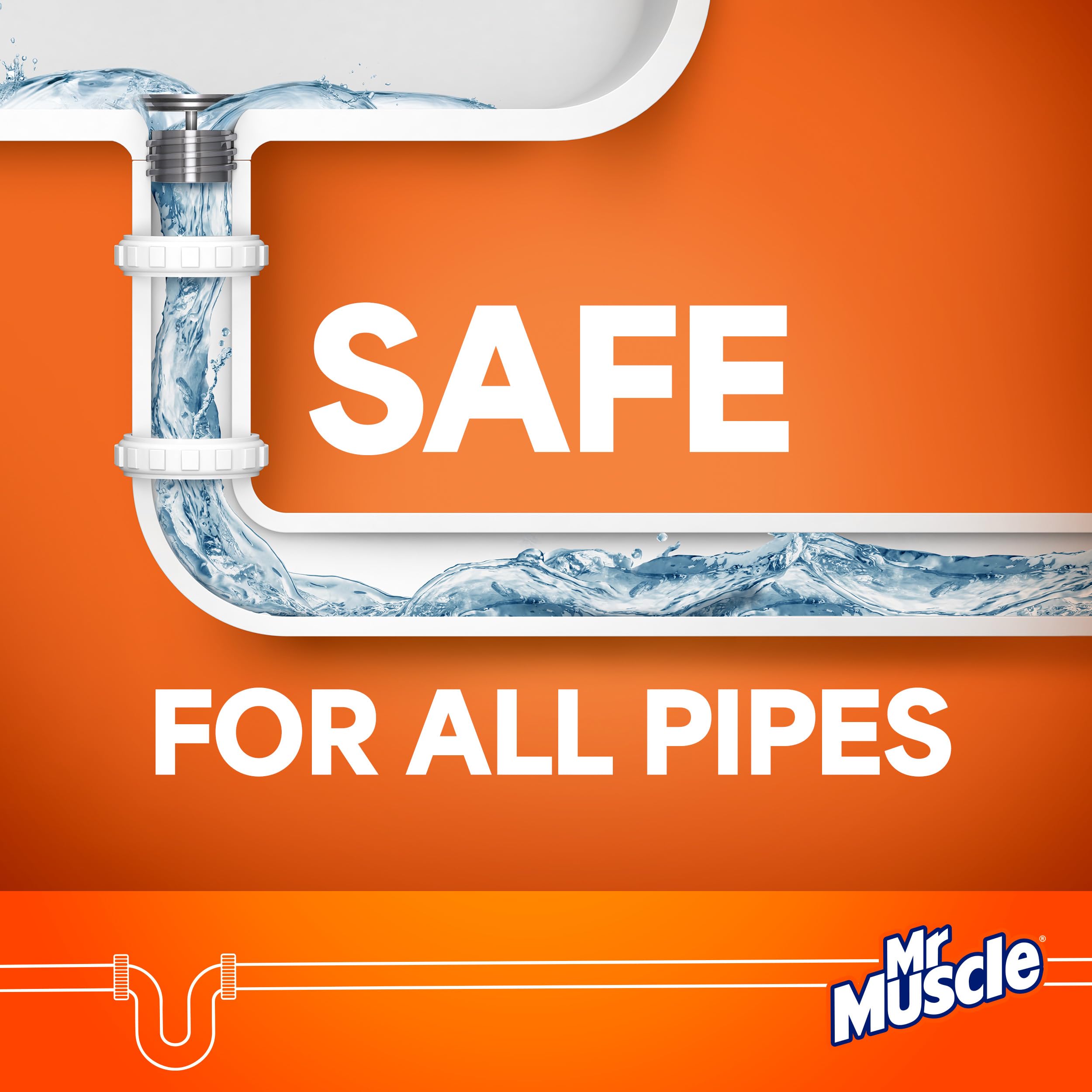 Mr Muscle - Power Gel Drain Unblocker 500ml 8