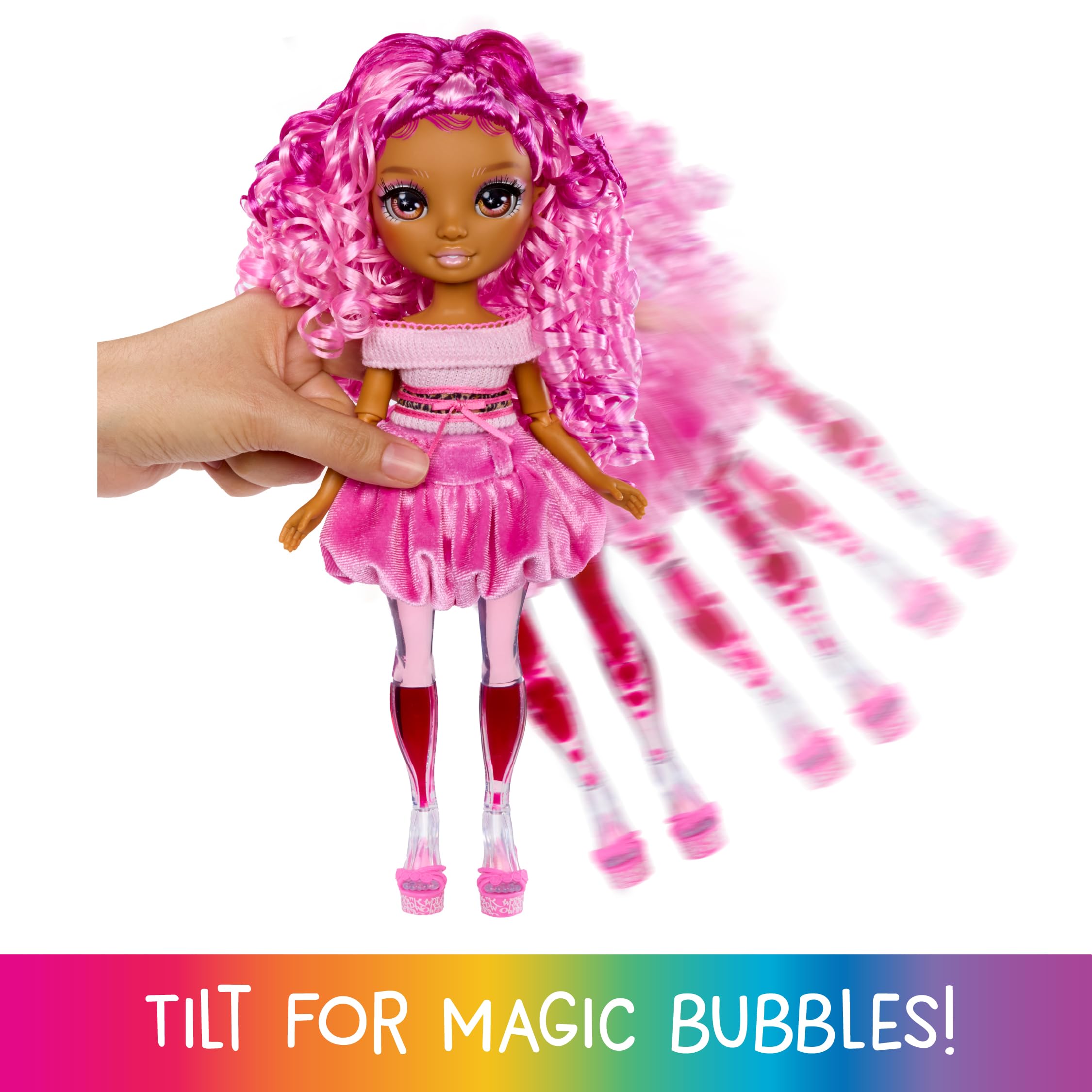Rainbow High Leilani Sparkle & Shine Fashion Doll with Magic Bubbles in Legs 4
