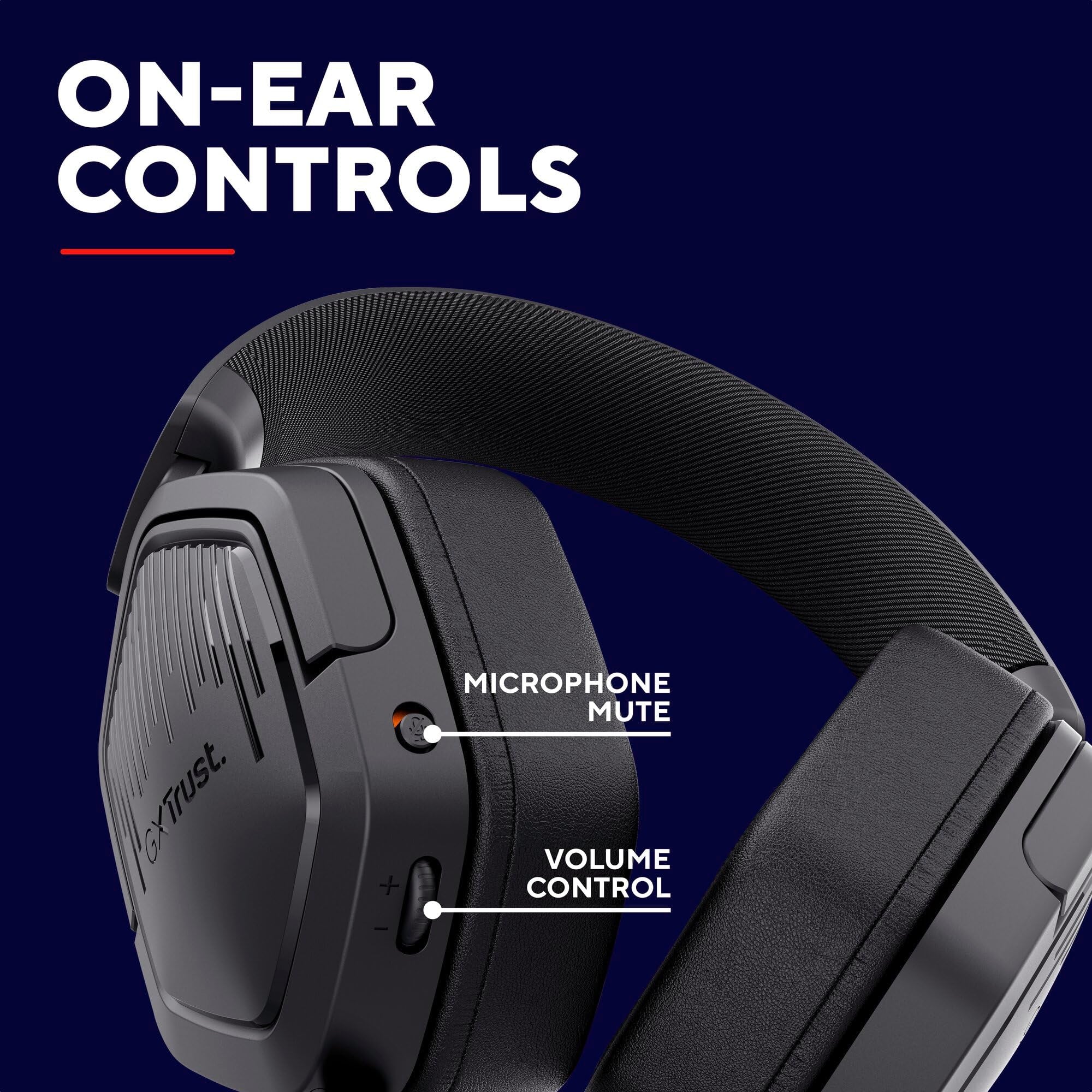 Trust Gaming Ravox GX1492 Gaming Headset with 50mm Drivers for PS5, PS4, Switch, PC, Mobile - 3.5mm Audio 16