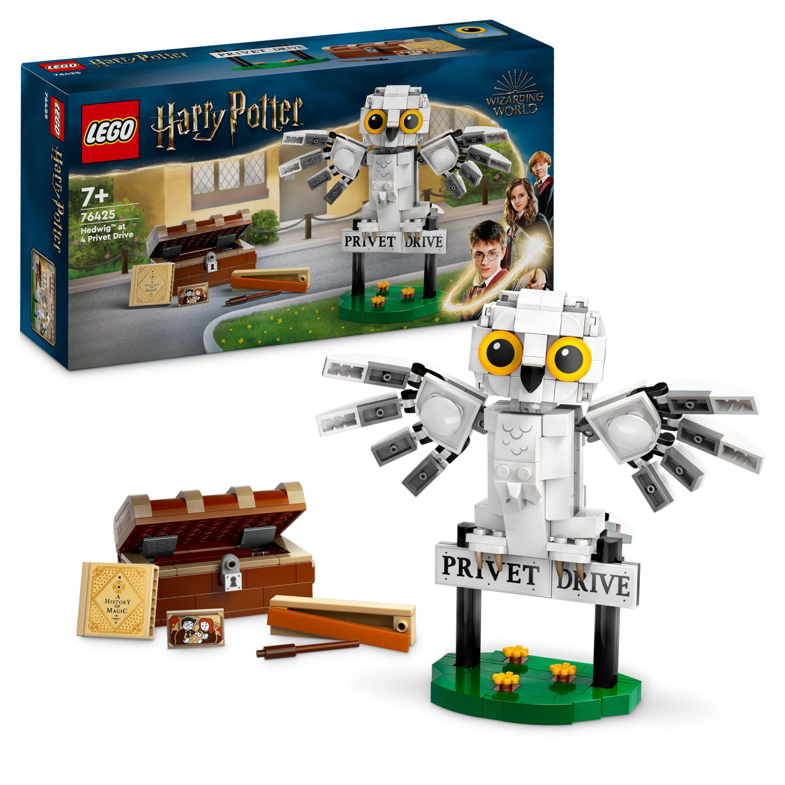 LEGO Harry Potter Hedwig at 4 Privet Drive Building Set | Model 76425 | Ages 7+