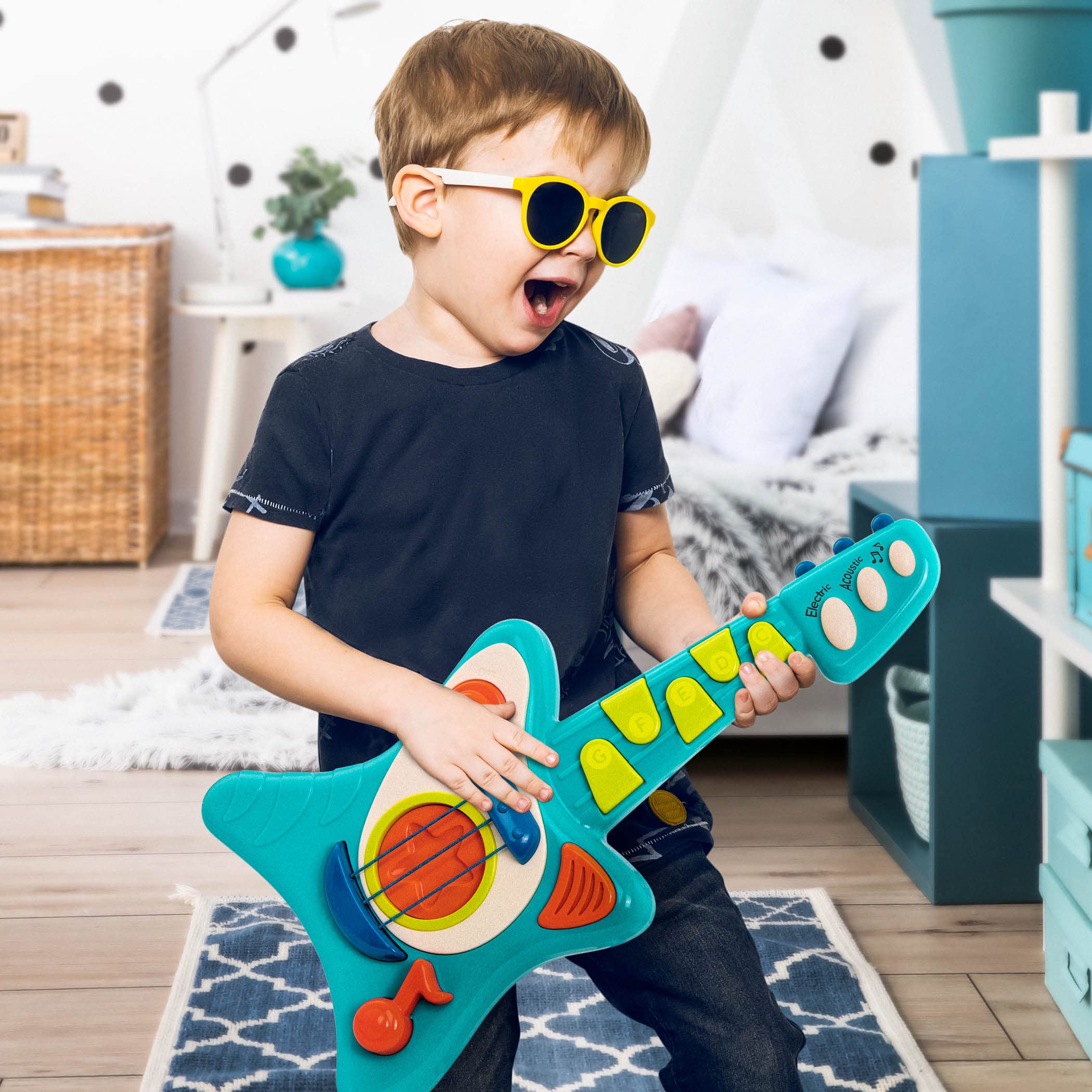 Battat Lil' Rocker's Toy Guitar - Musical Instrument for Toddlers 2 Years and Up 10