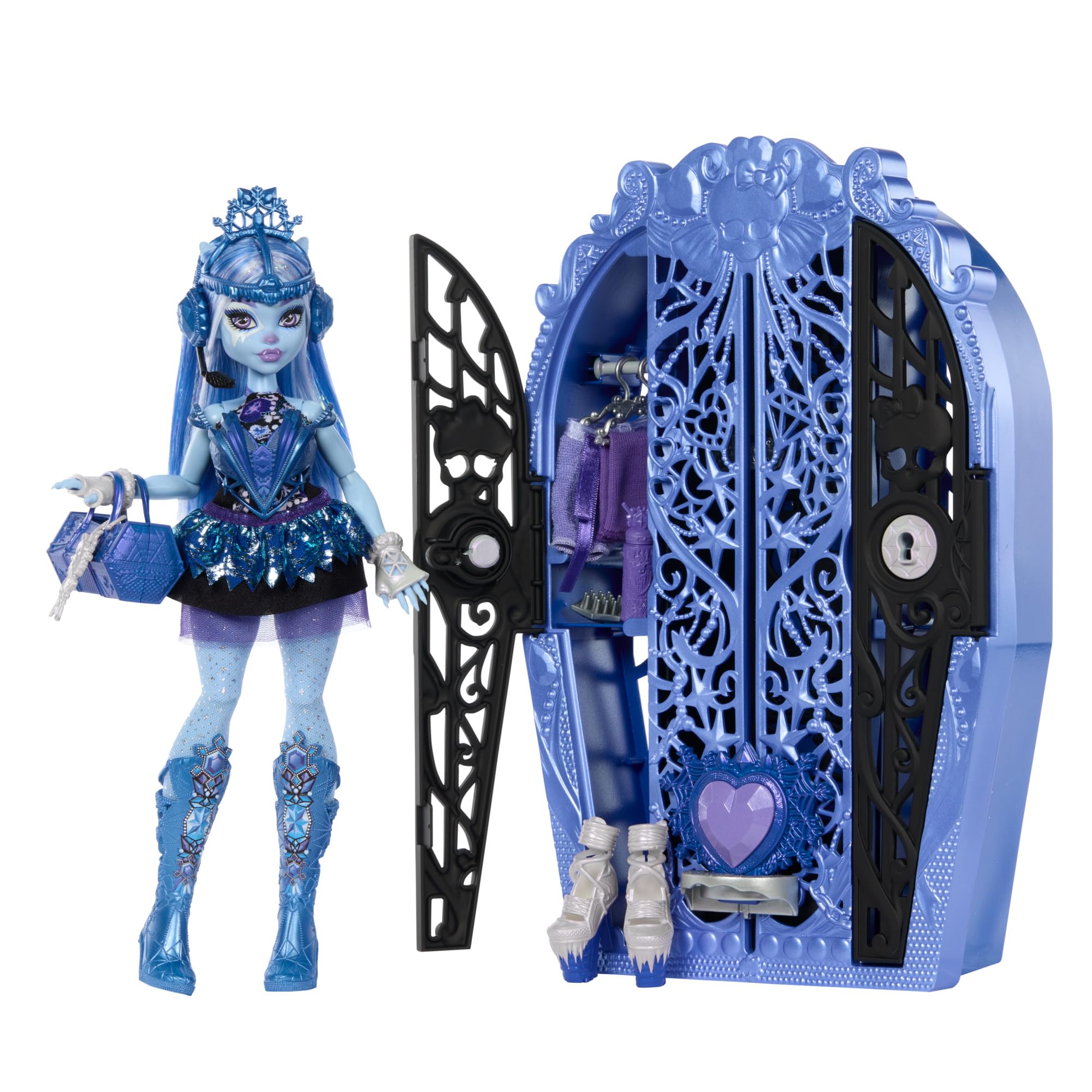 Monster High Skulltimate Secrets Abbey Bominable Doll & Closet Playset - 18-Piece Mystery Reveal Set 7