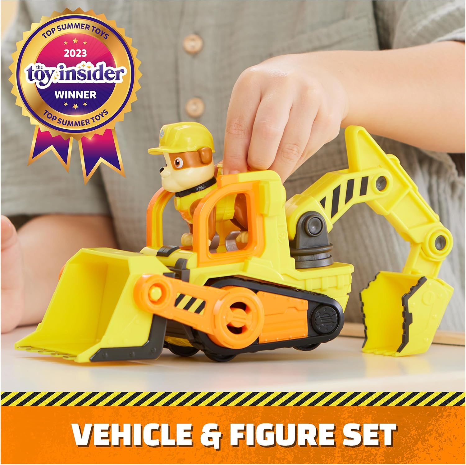 Rubble’s Bulldozer Toy Truck - Movable Parts & Collectible Figure for Ages 3+ 8
