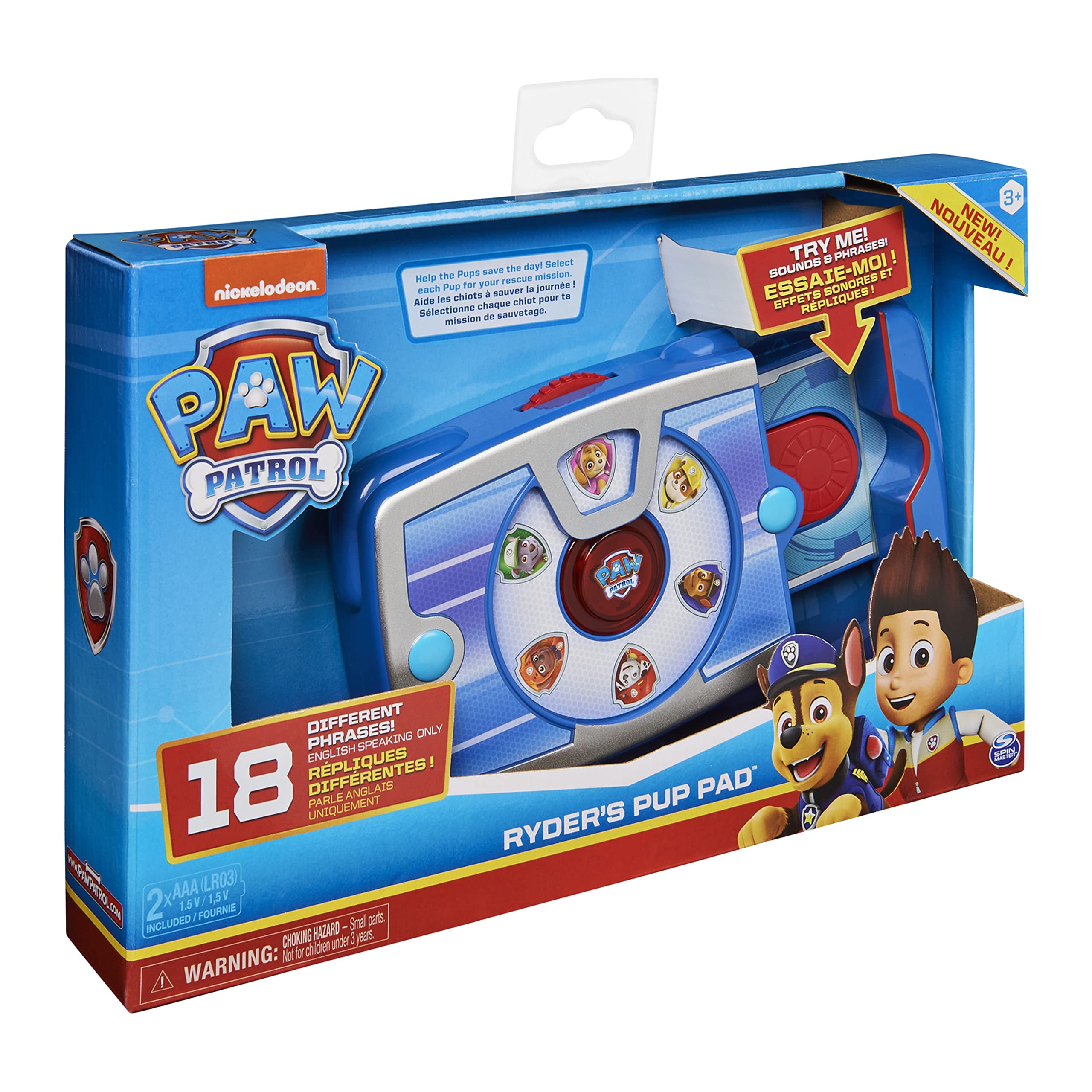 Paw Patrol 6058774 Almohadilla interactiva para cachorros de Ryder 8
