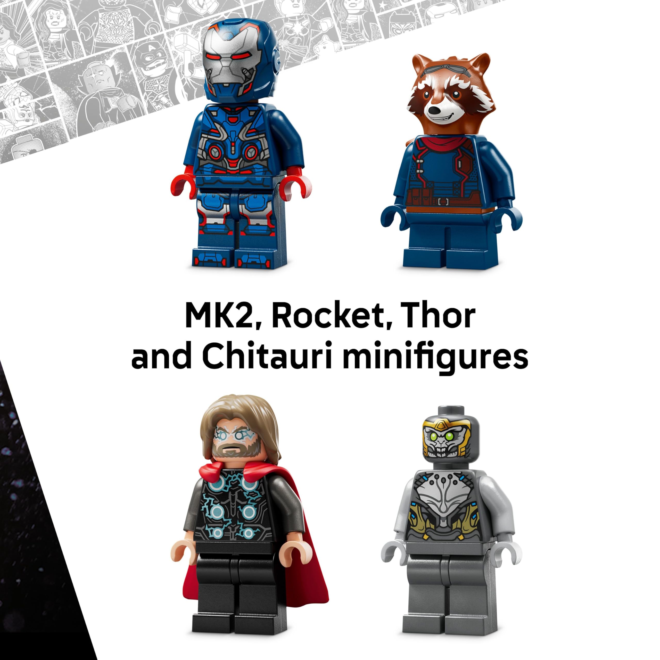 LEGO ǀ Marvel Avengers: Endgame Thor vs. Chitauri – Baubares Action-Spielset für Kinder ab 8 Jahren 6