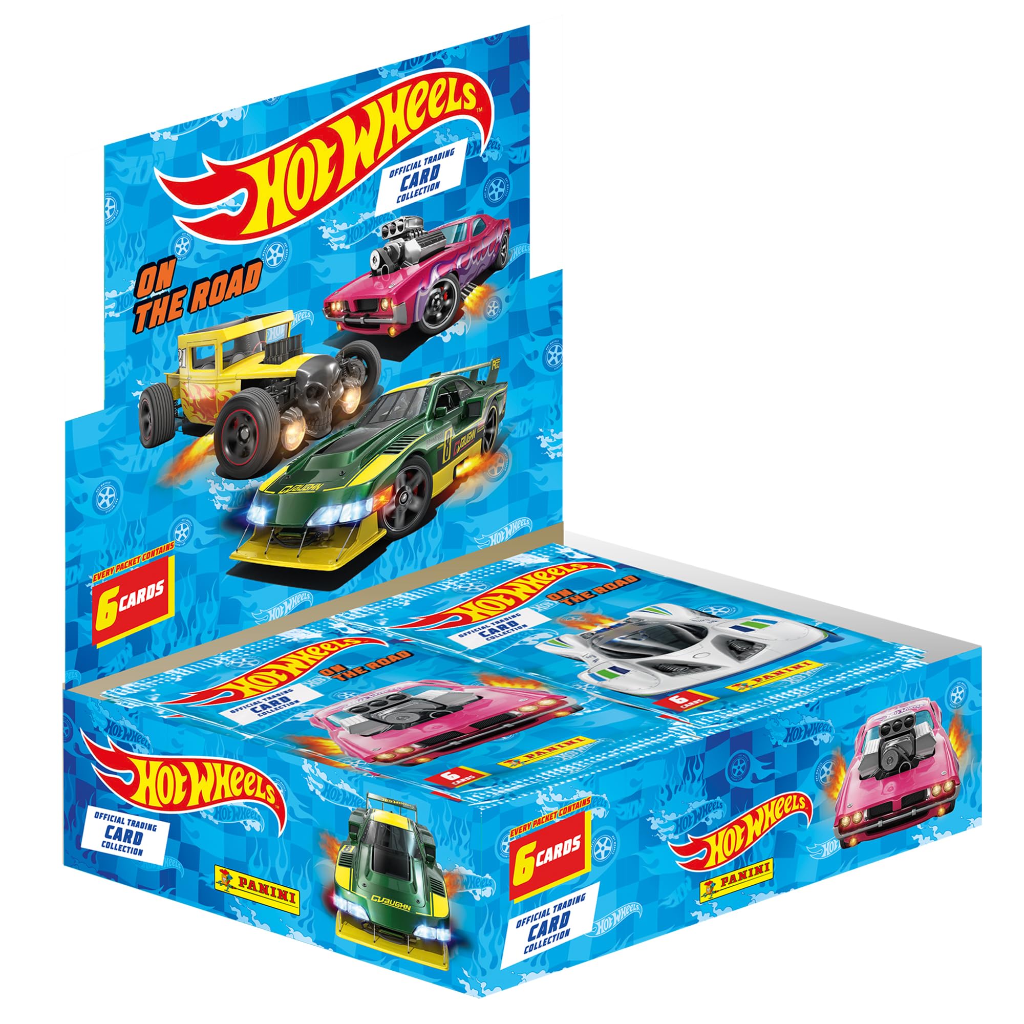 Panini Hot Wheels On The Road Trading Card Collection - 24 Packs