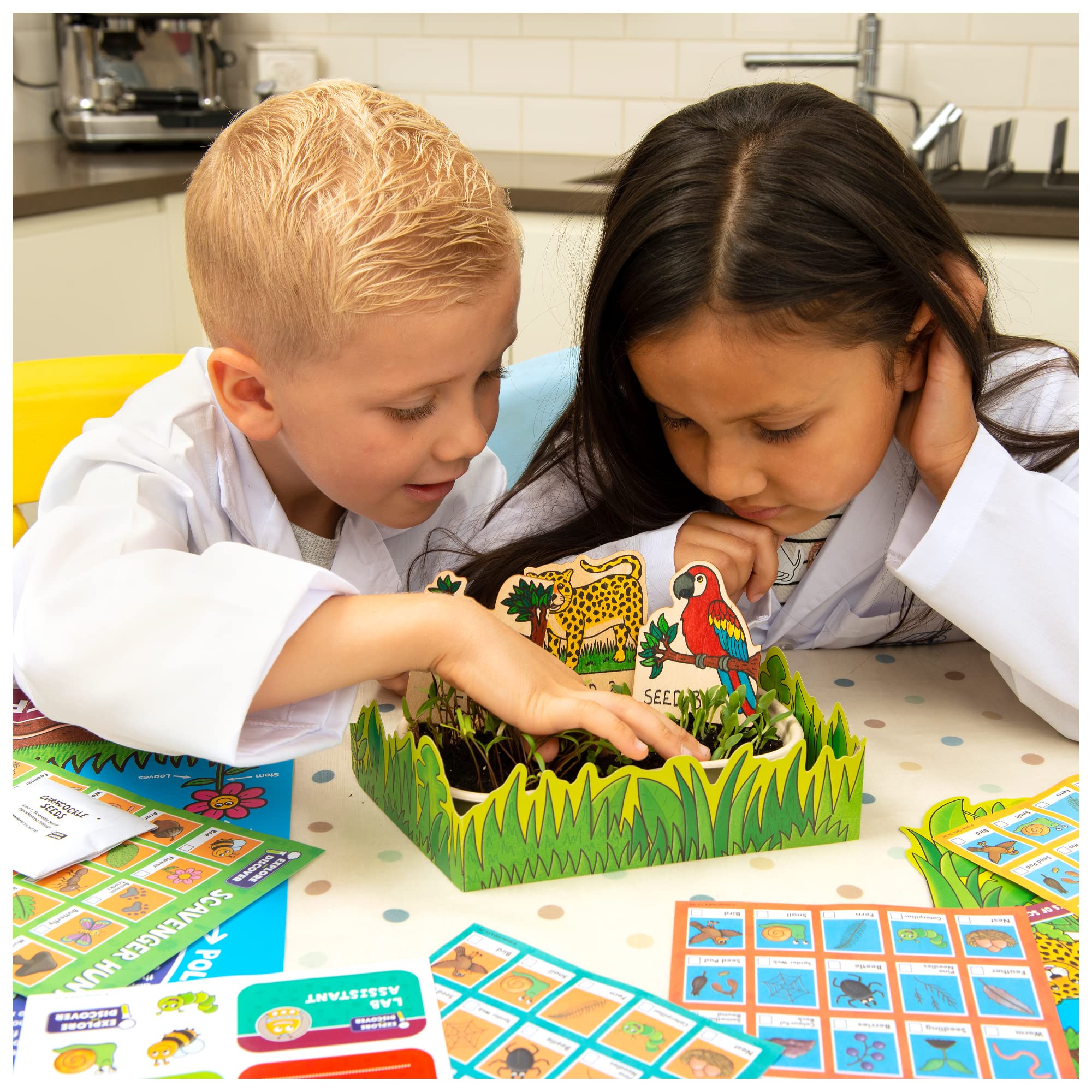 Galt Nature Lab Science Kit for Kids Ages 5+ | 4 Floral Experiments | STEM Learning
