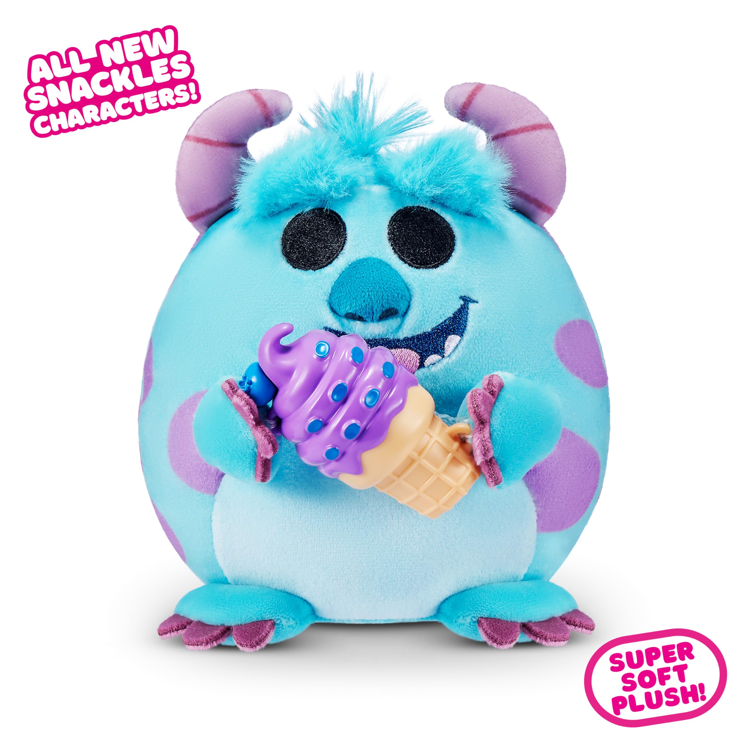 Snackles Disney 5-inch Plush with Snack - Super-Soft Huggable Stuffed Toy 6