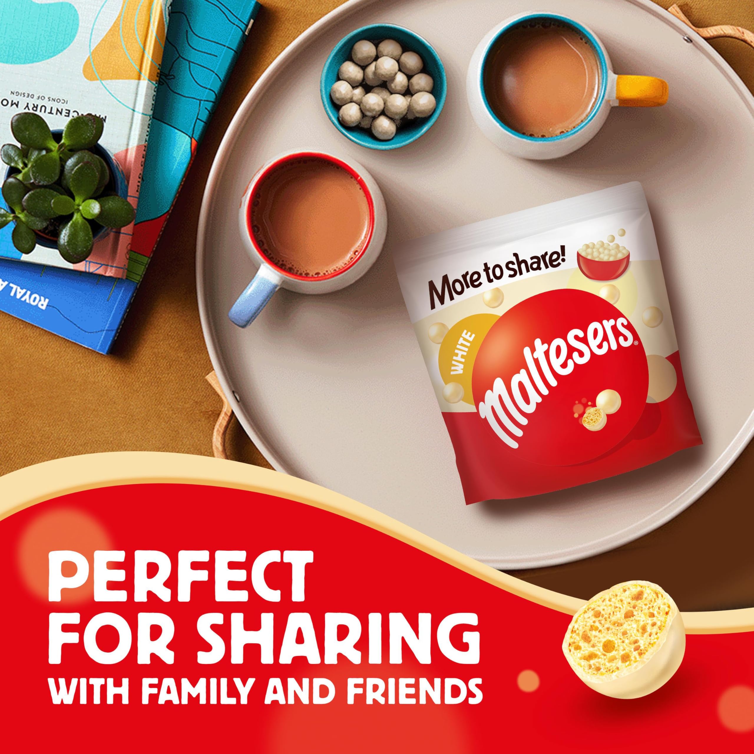 Maltesers White Chocolate & Honeycomb 126g Share Bag 3