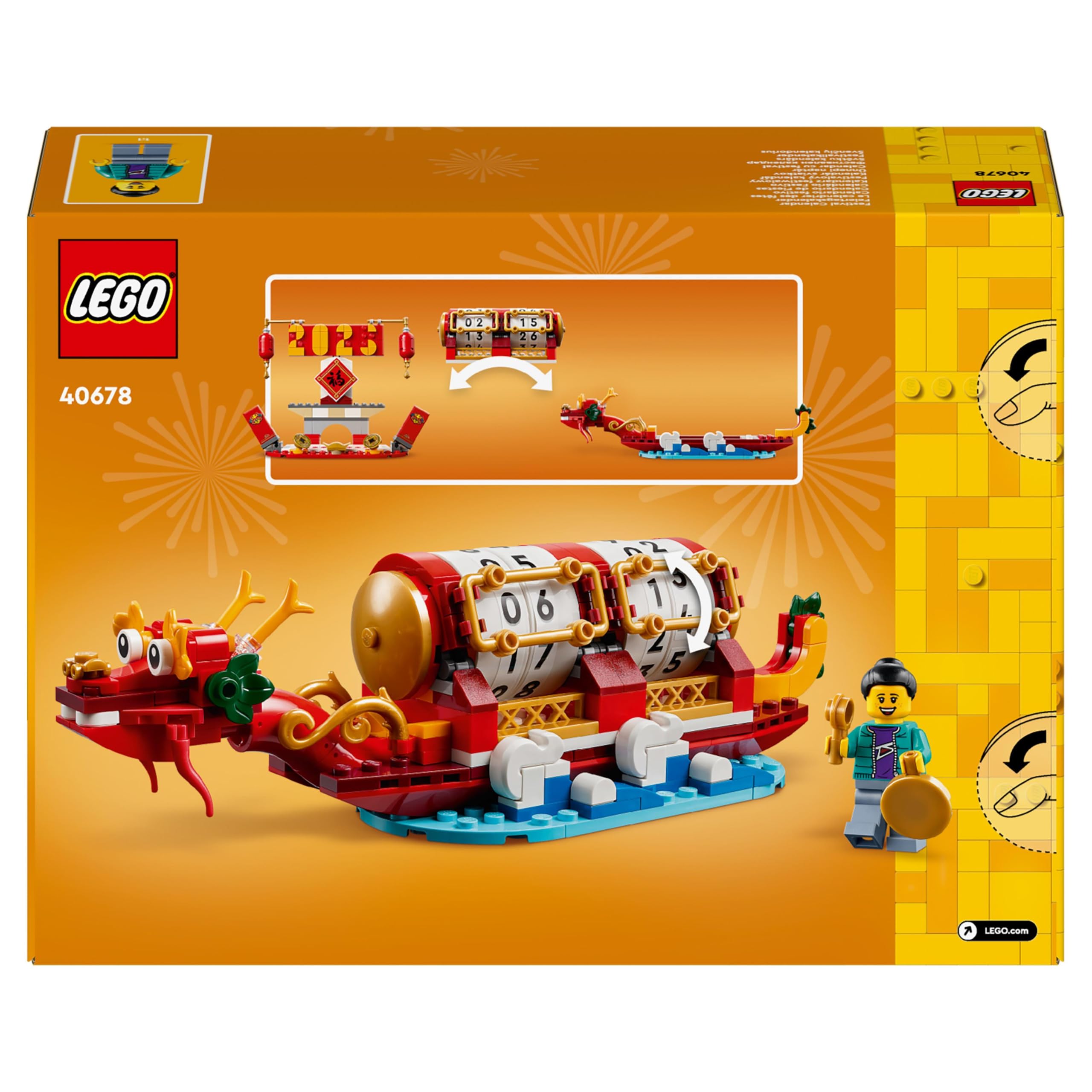 LEGO 2in1 Festival Calendar Building Set - Lunar New Year & Dragon Boat Festival Toy for Ages 10+ 5