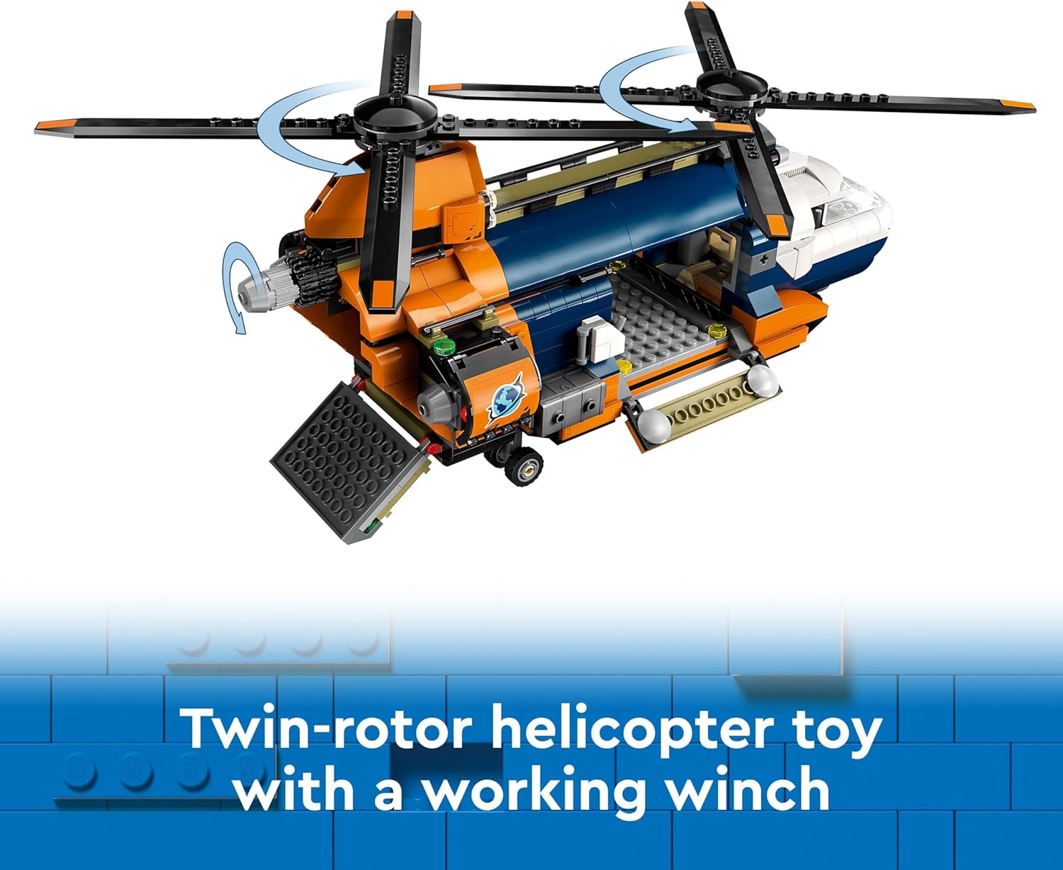 LEGO City Jungle Explorer Helicopter at Base Camp - Building Toy Playset for Kids 8+ 4