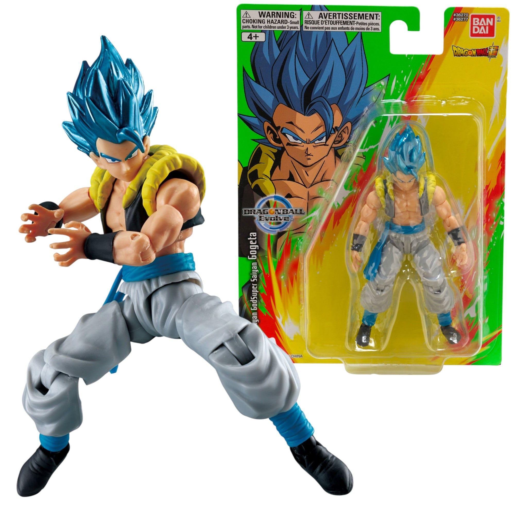 Dragon Ball Super Evolve Action Figure - Super Saiyan Blue Gogeta, 12.5cm Collectible Figure for Ages 4+ 9