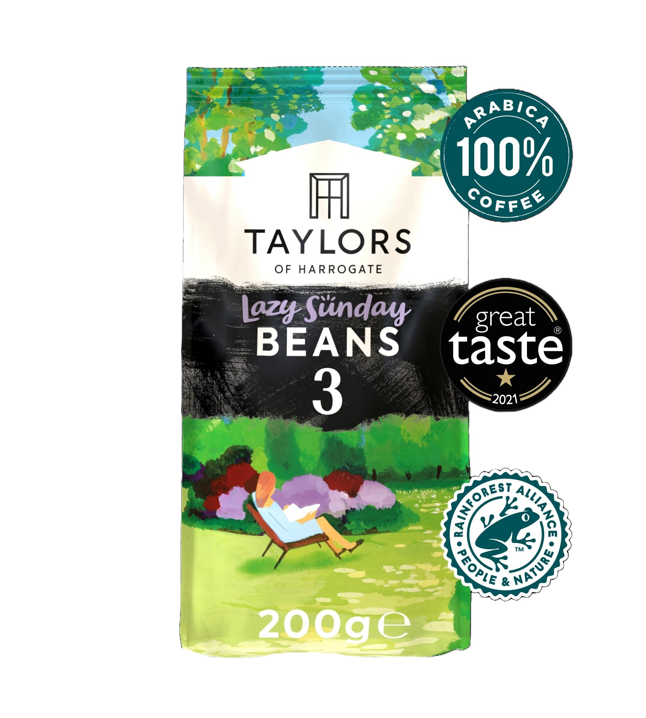 Taylors of Harrogate Lazy Sunday Kaffeebohnen – 100 % Arabica-Ganzbohnenmischung, 200 g (6er-Pack) 5