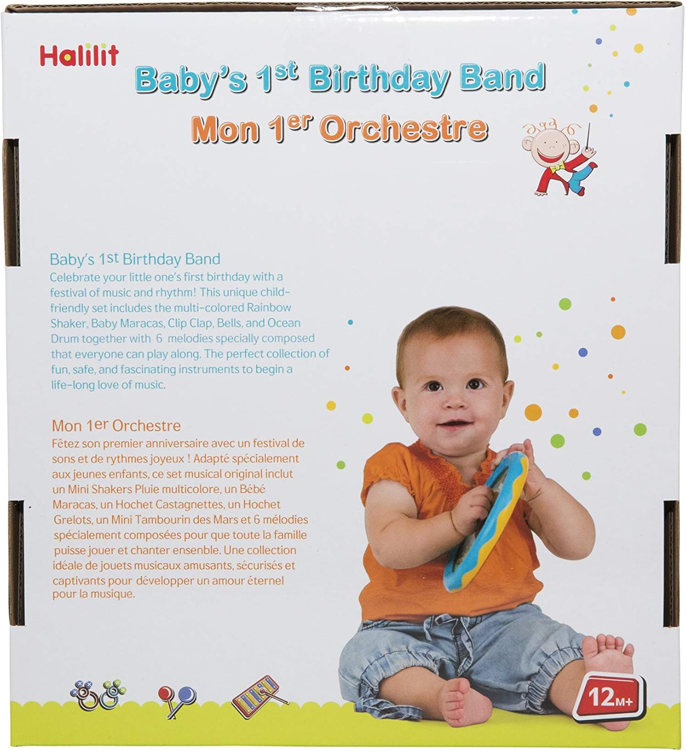 Halilit Baby's First Birthday Band Musical Instrument Set - 12 Months+ 13
