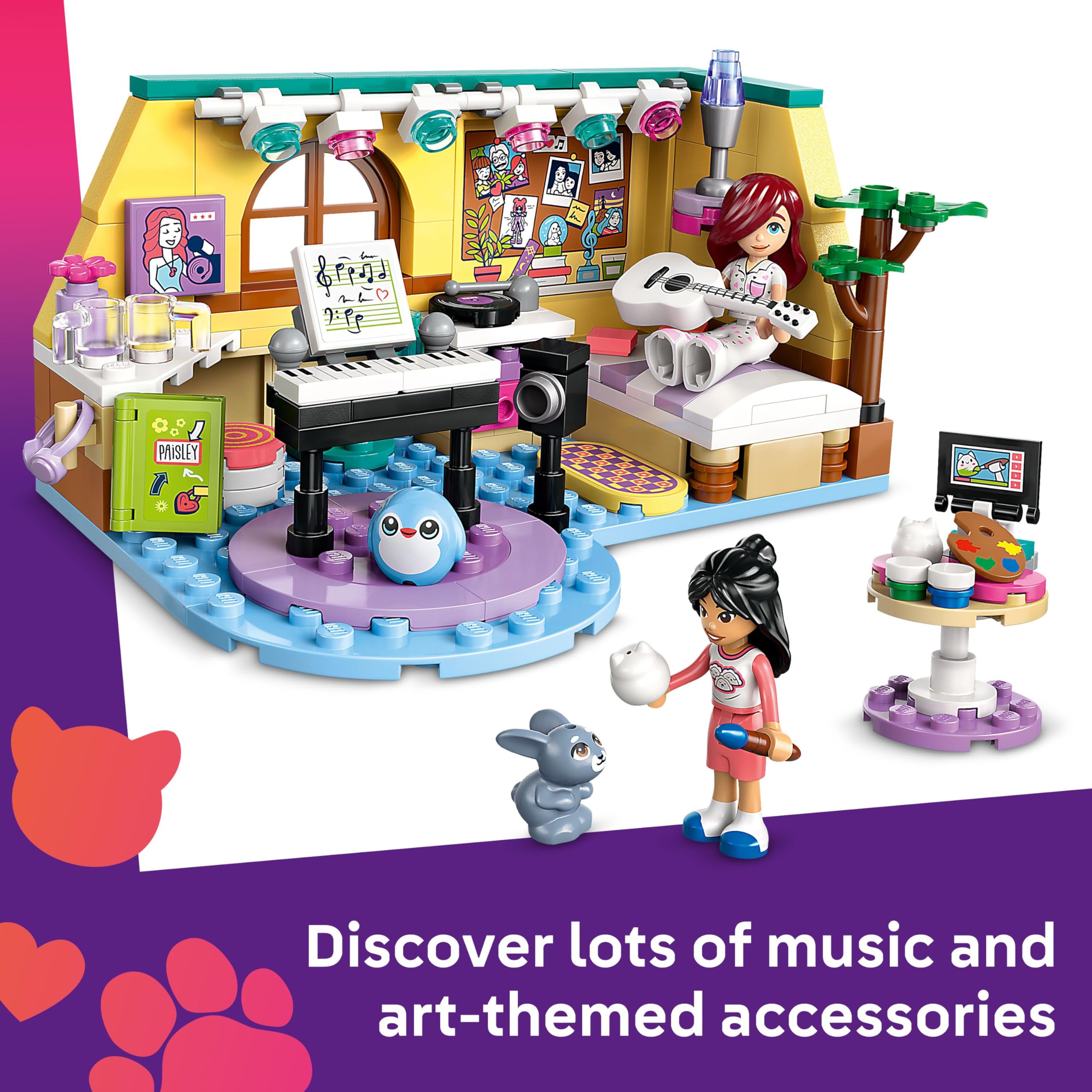 LEGO Friends Paisley’s Room Playset - Creative Building Toy for Kids 6+ 4
