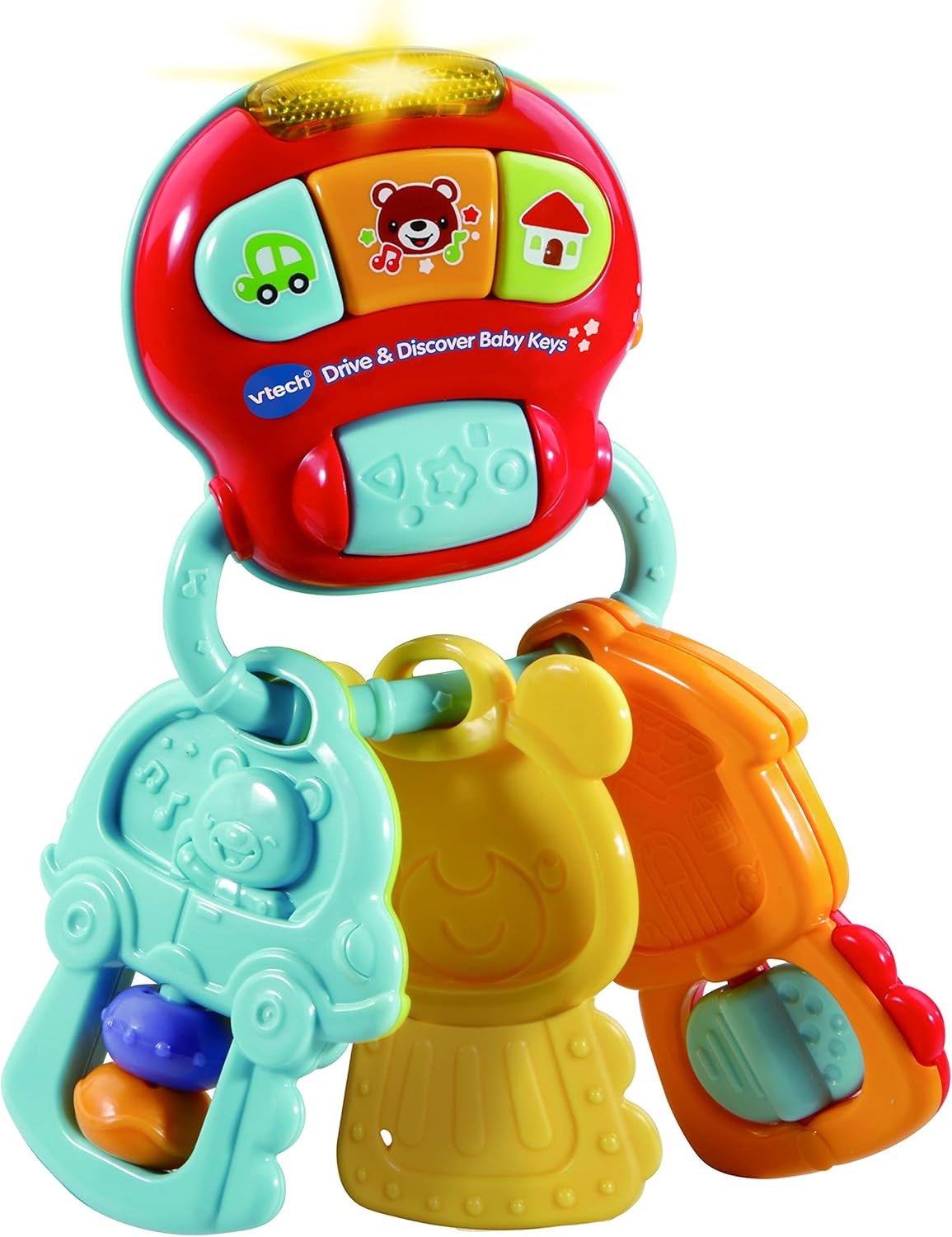 VTech Drive & Discover Baby Keys - Musical Rattle Toy with Lights & Sounds for 0-3 Years 3