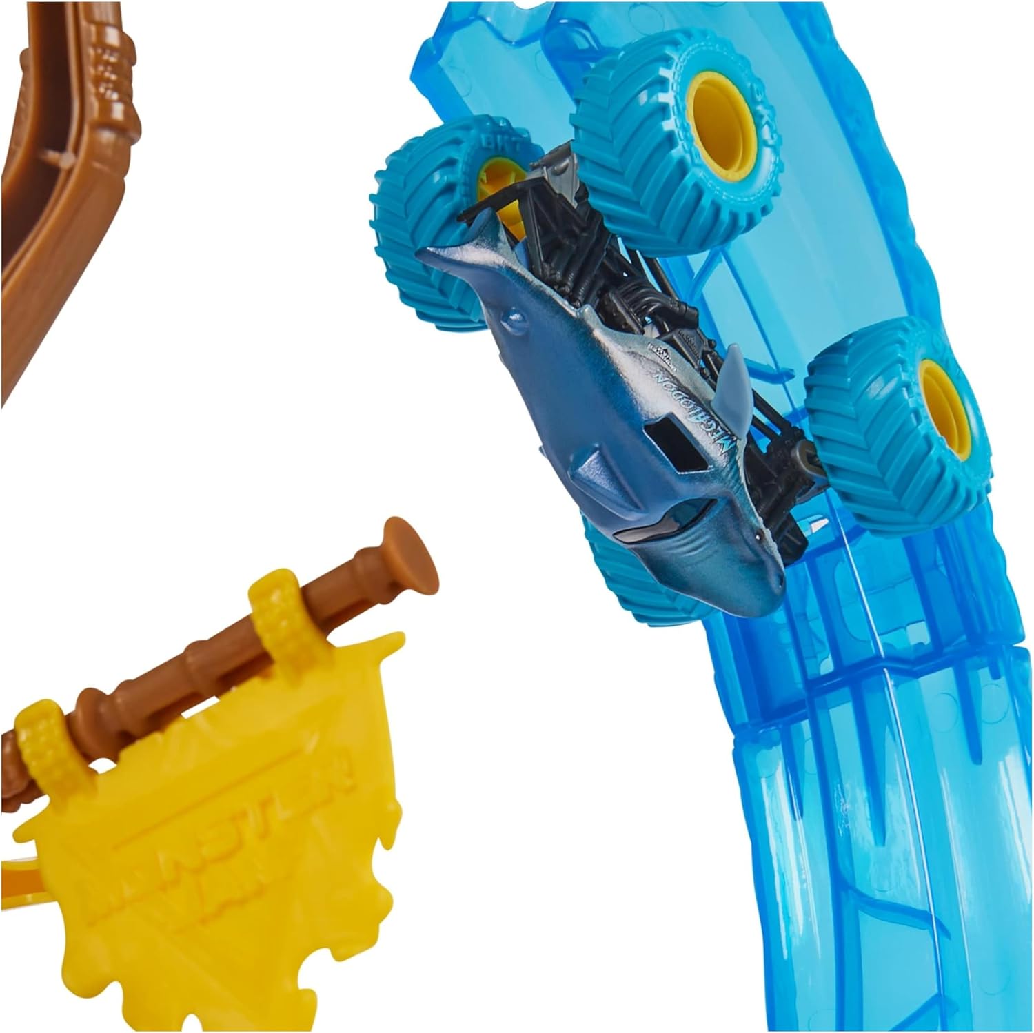 Monster Jam Megalodon Loop of Doom Stunt Playset - 1:64 Scale with Exclusive Die-Cast Truck 6