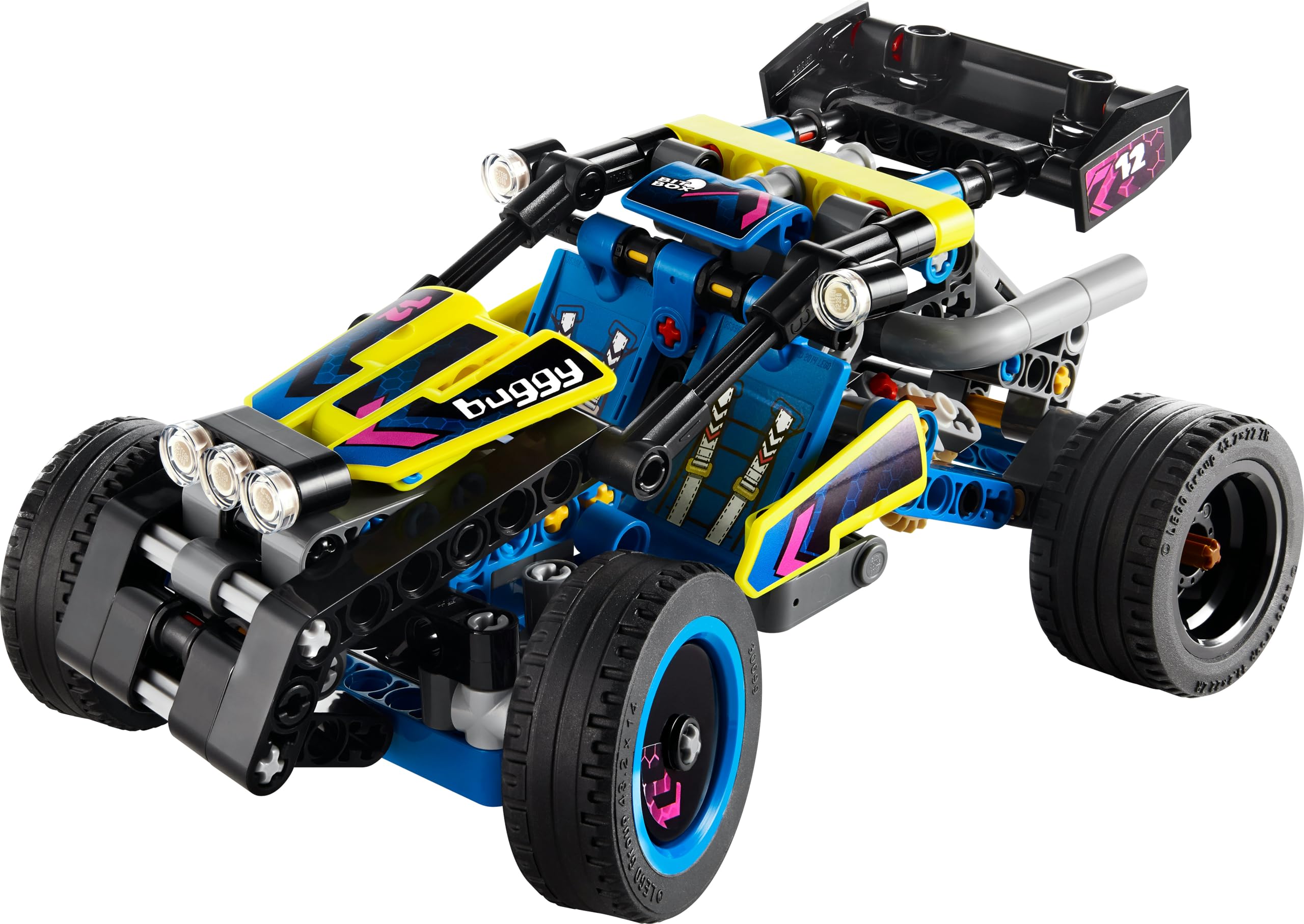 LEGO Technic Off-Road Race Buggy 42164 - 4-Cylinder Engine & Flex Steering Building Set for Kids 8+ 4