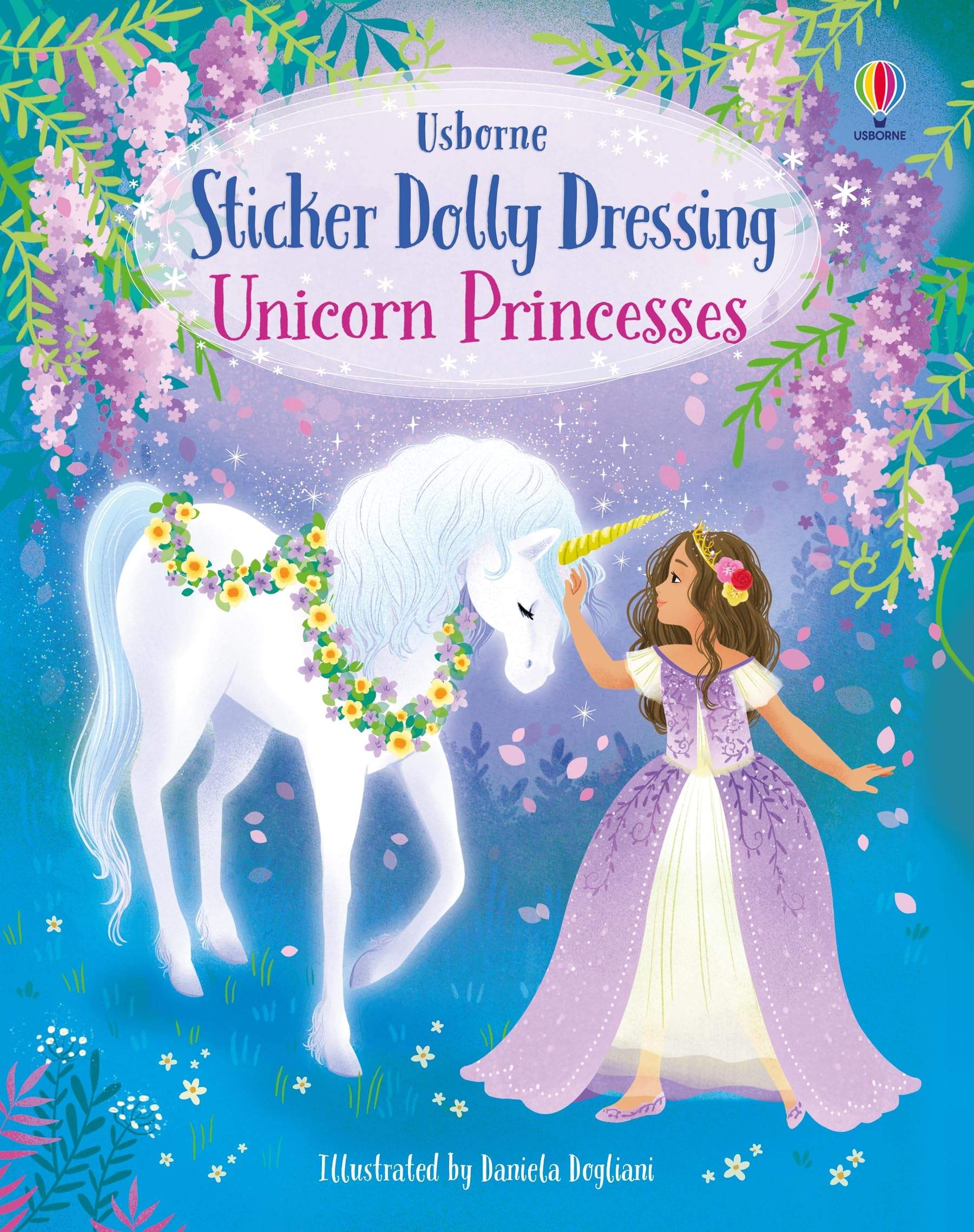 Usborne Sticker Dolly Dressing Unicorn Princesses Activity Book | Paperback | Ages 5-8 1
