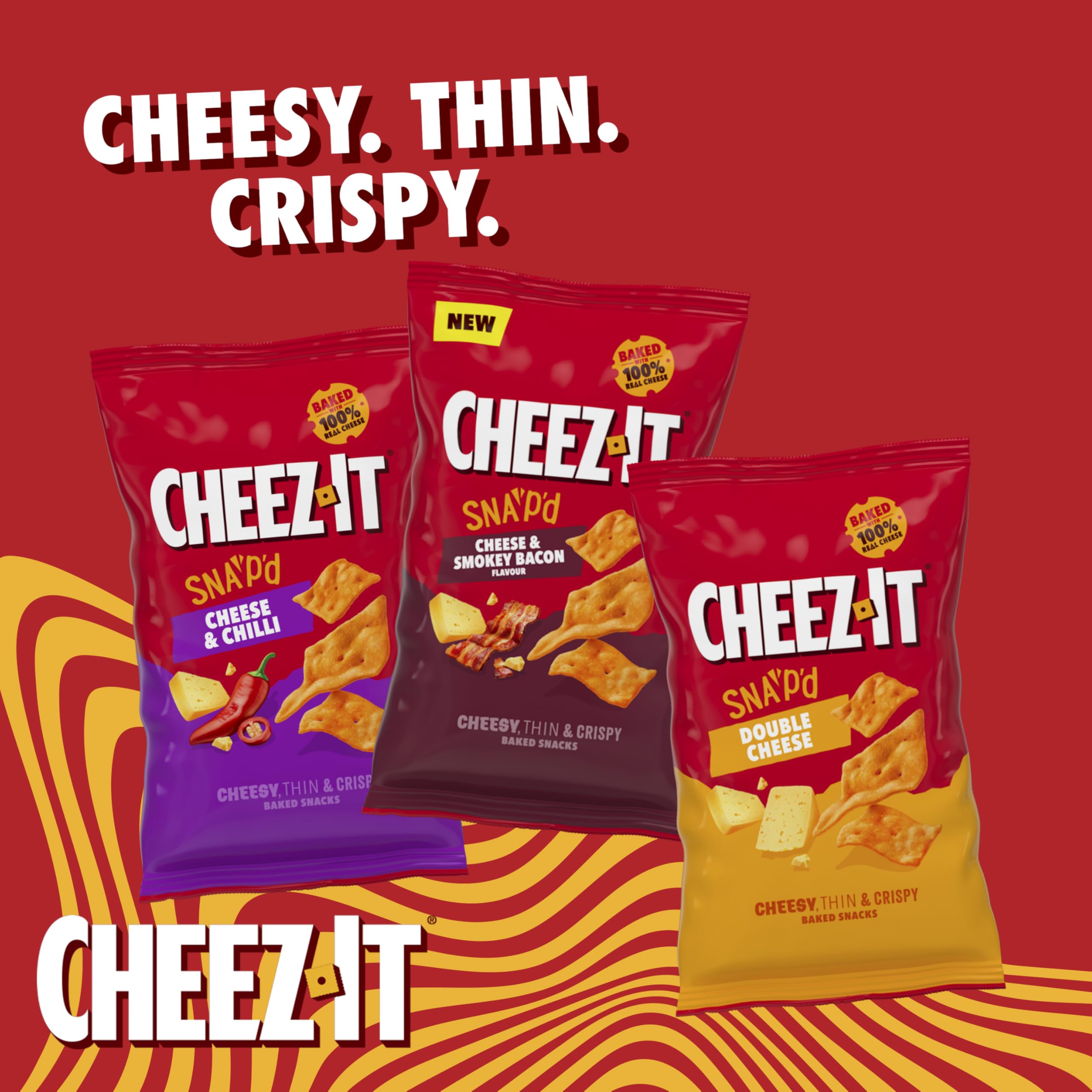 Cheez-It Snap'd Double Cheese Baked Snacks, 150g 3